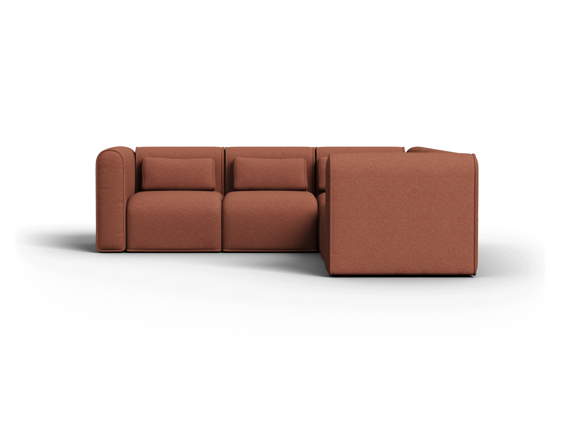 Bangalow Modular Sofa - Corner / 5-Seater / Sunset Rust