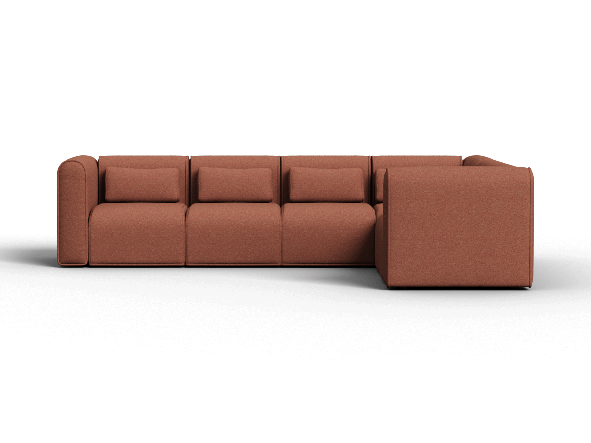 Bangalow Modular Sofa - Sunset Rust / Corner / 6 Sections