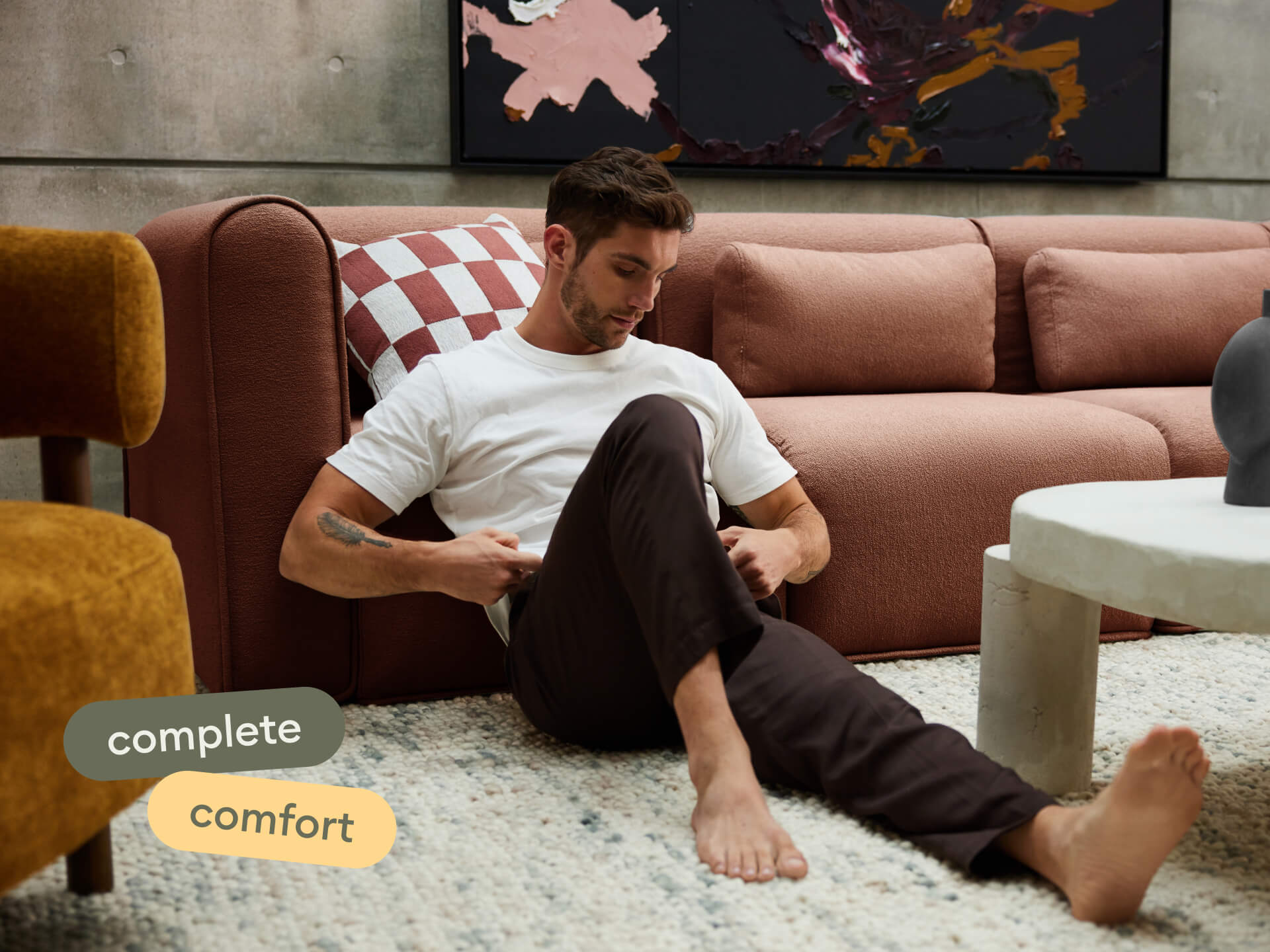 Bangalow Modular Sofa - Sunset Rust / Corner / 6 Sections