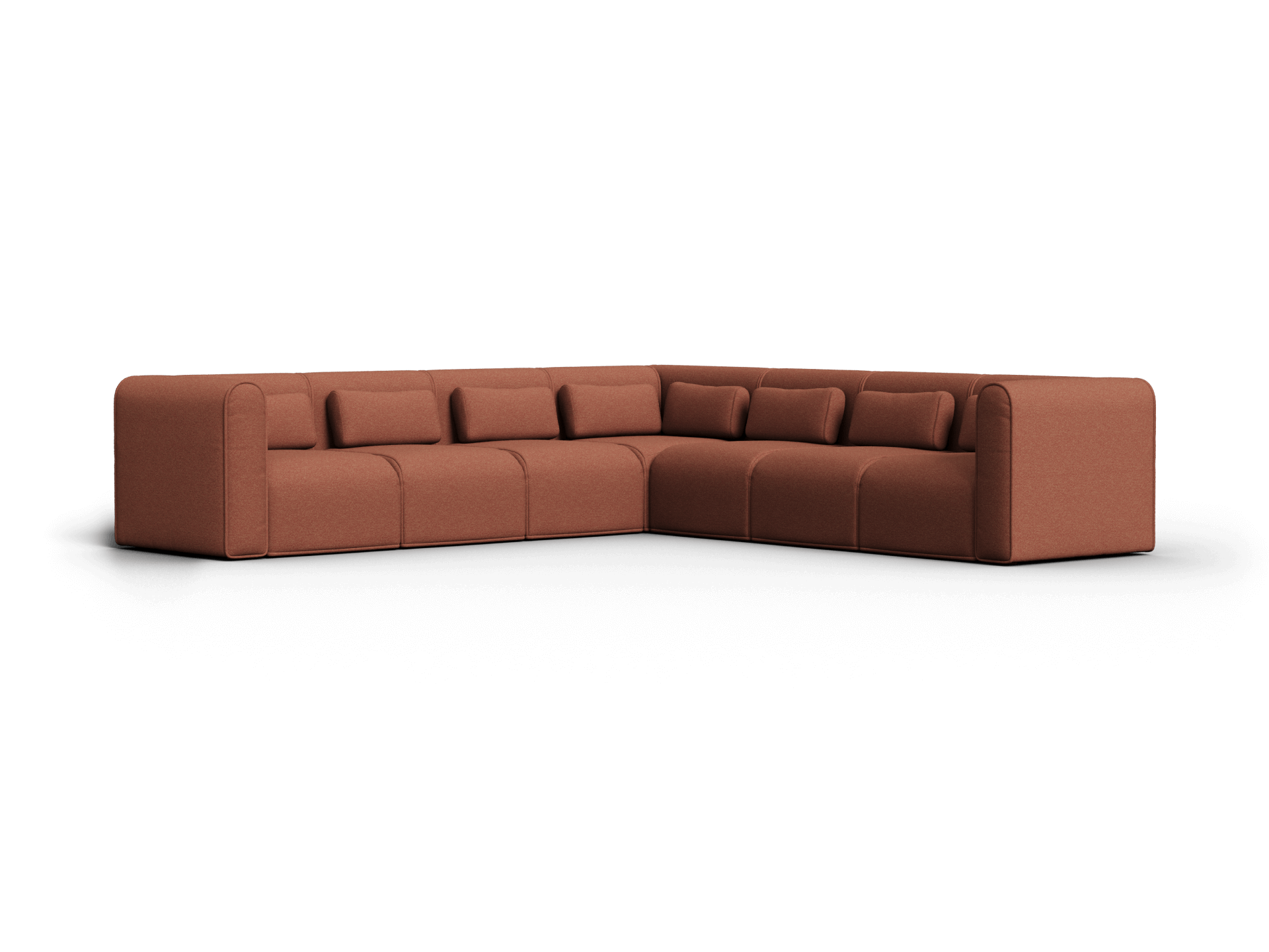 Bangalow Modular Sofa - Sunset Rust / Corner / 8-Seater
