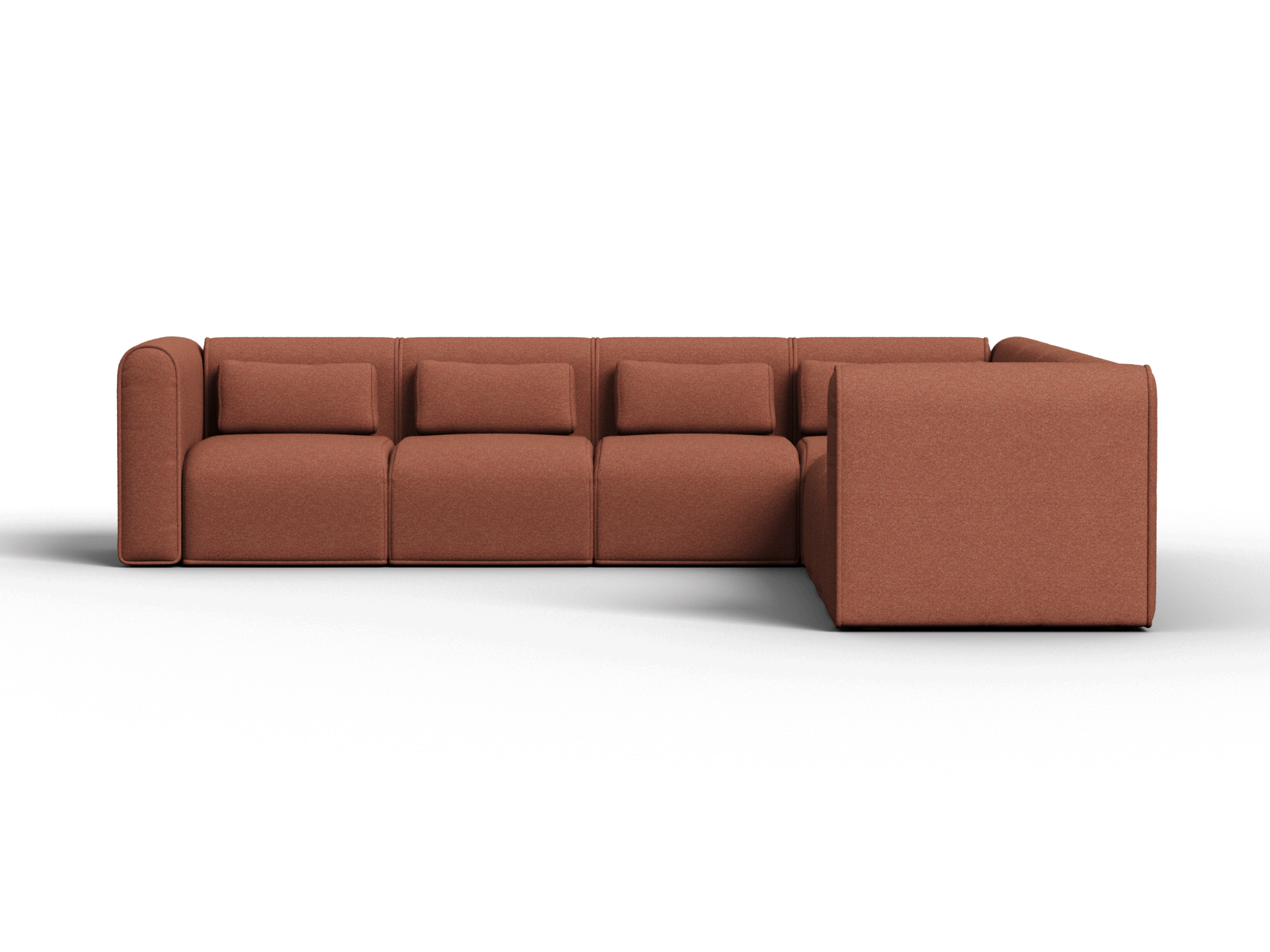 Bangalow Modular Sofa - Sunset Rust / Corner / 8-Seater