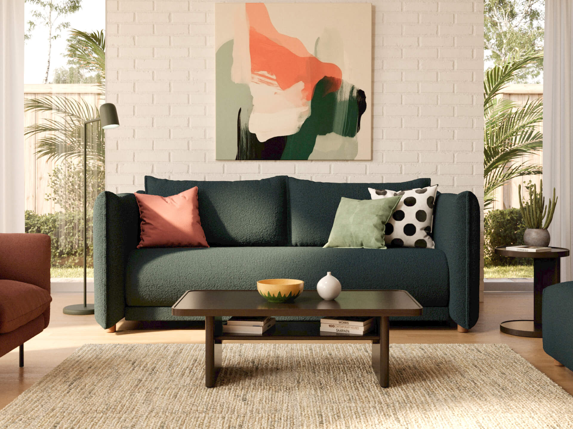 Byron Sofa Bed [3rd Gen] - 3.5-Seater / Aussie Moss (Luxe edition)