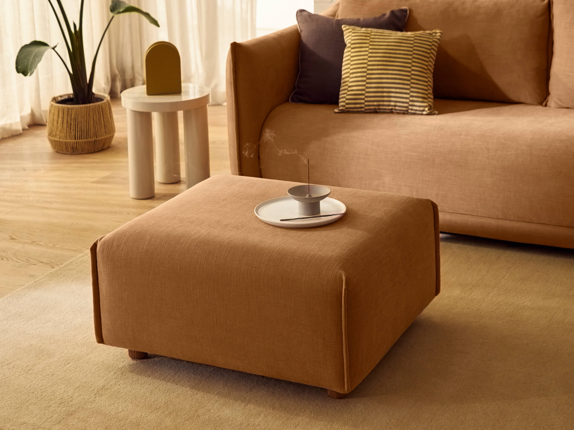 Byron Sofa Bed Ottoman [3rd Gen] - Bronzed Aussie