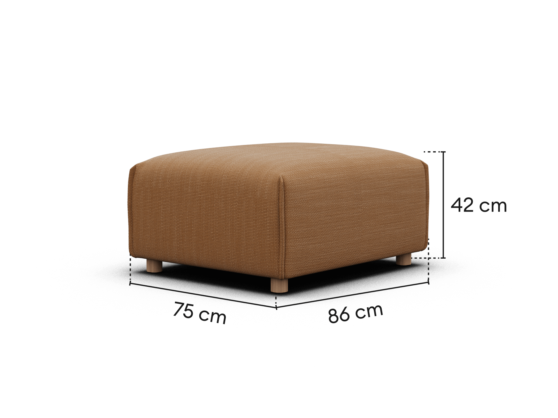 Byron Sofa Bed Ottoman [3rd Gen] - Bronzed Aussie