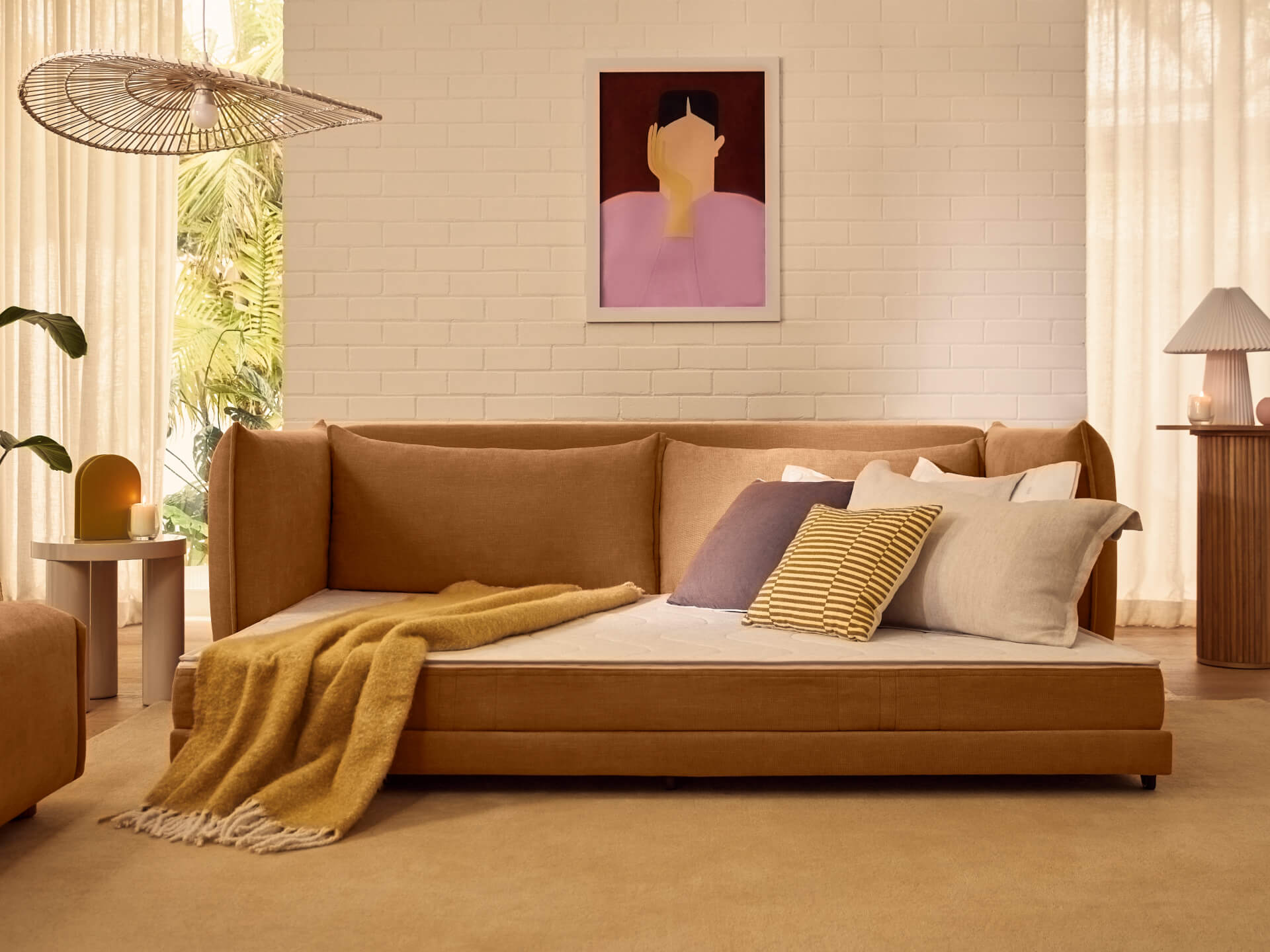 Byron Sofa Bed [3rd Gen] - 3.5-Seater / Bronzed Aussie