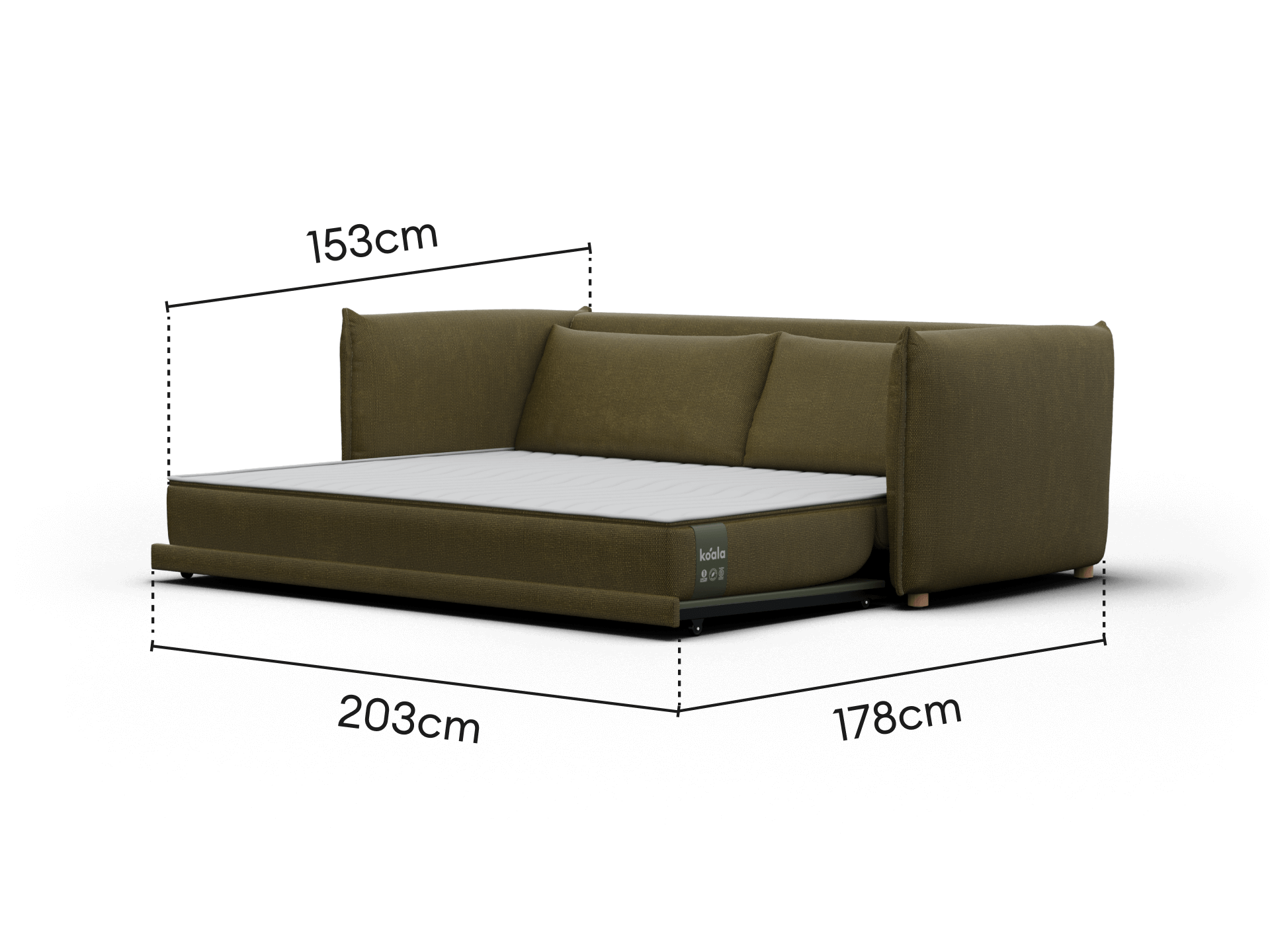 Byron Sofa Bed [3rd Gen] - 3.5-Seater / Forest Walk