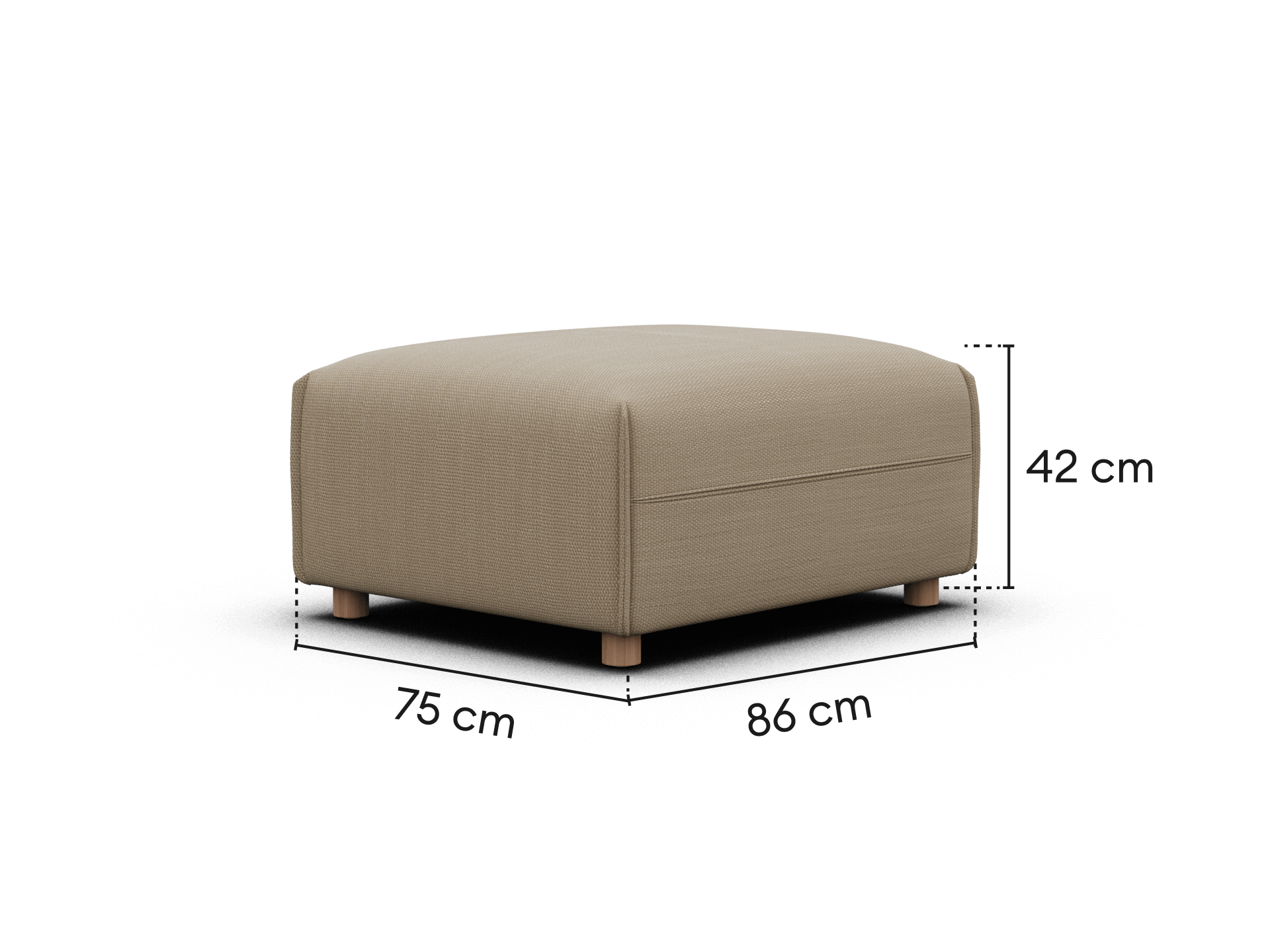 Byron Sofa Bed Ottoman [3rd Gen] - Lunar Glow