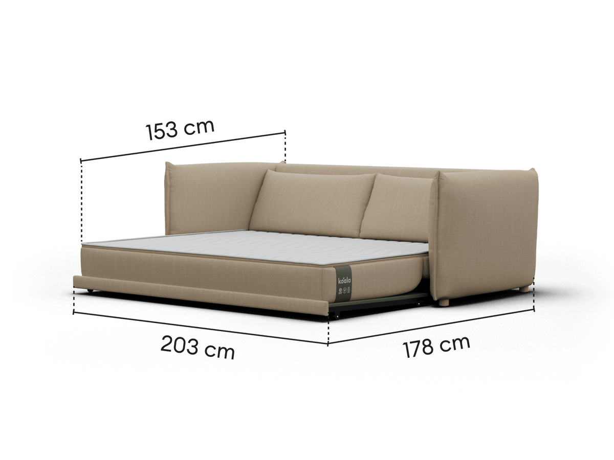 Byron Sofa Bed [3rd Gen] - 3.5-Seater (Queen) / Lunar Glow