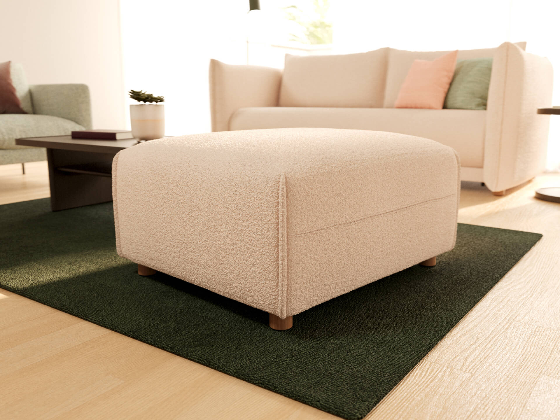 Byron Sofa Bed Covers [3rd Gen] - Ottoman / Sand Bank (Luxe edition)