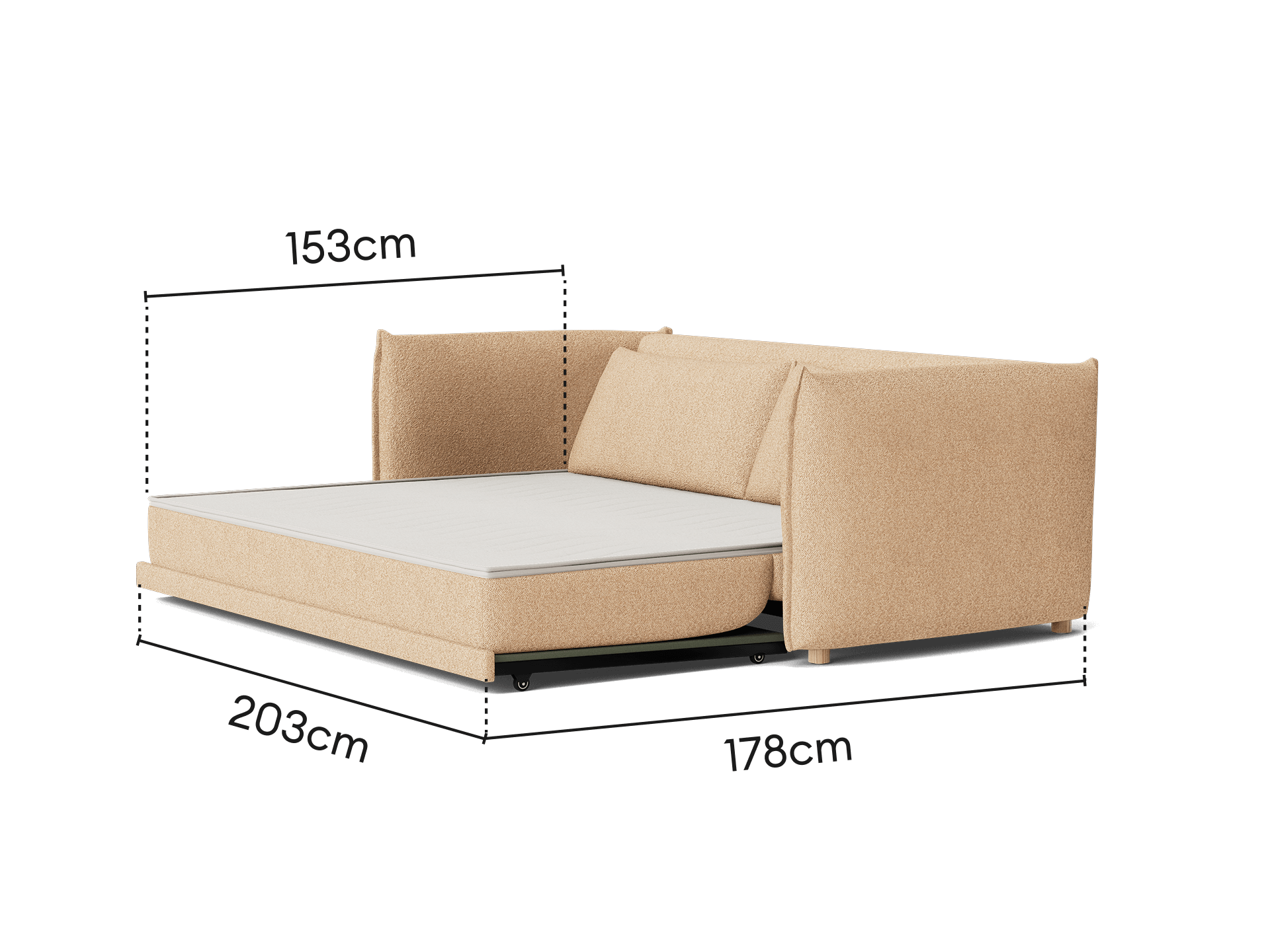 Byron Sofa Bed [3rd Gen] - 3.5-Seater / Sand Bank (Luxe edition)