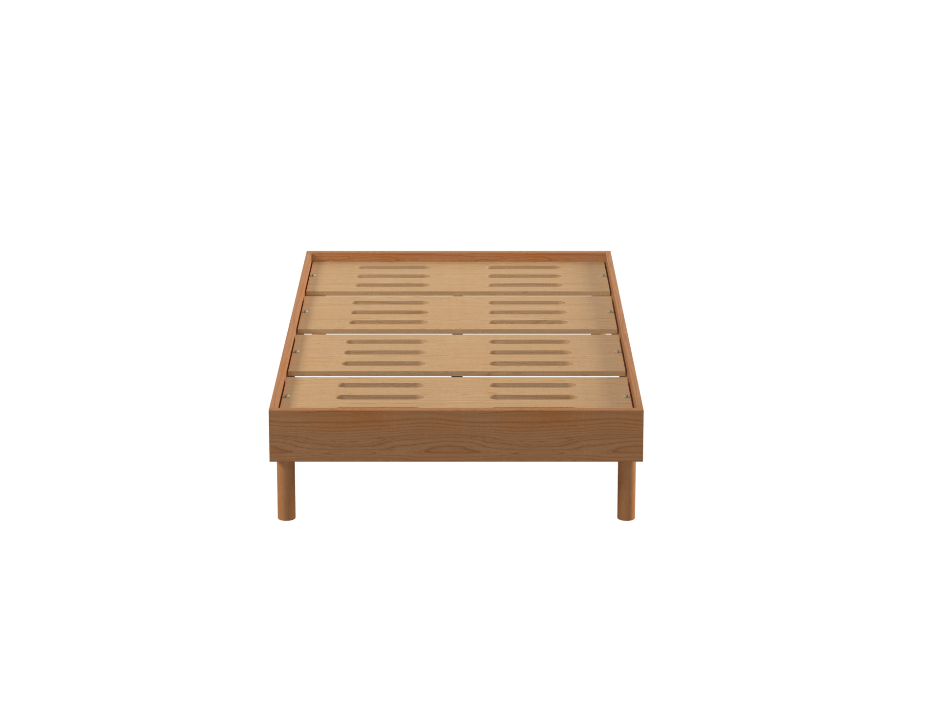 Balmain Bed Base - Single / No Headboard / Warm Ash