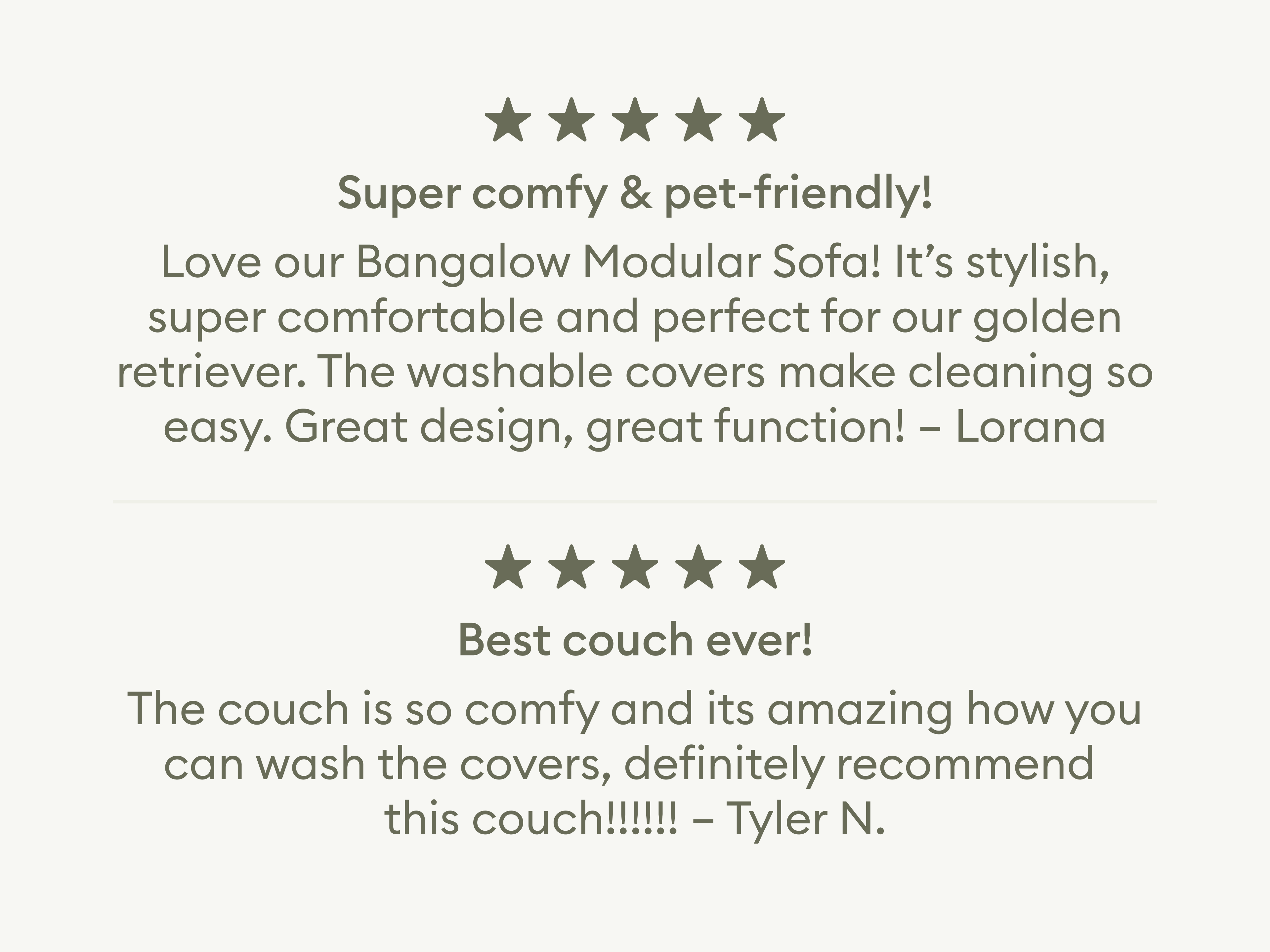 Bangalow Modular Sofa - Chaise / 3.5-Seater / Sand Dune (Luxe edition)