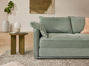 Koala Sofa Bed and Ottoman Bundle [3rd Gen] - Gum Leaf / 3-Seater (Queen)