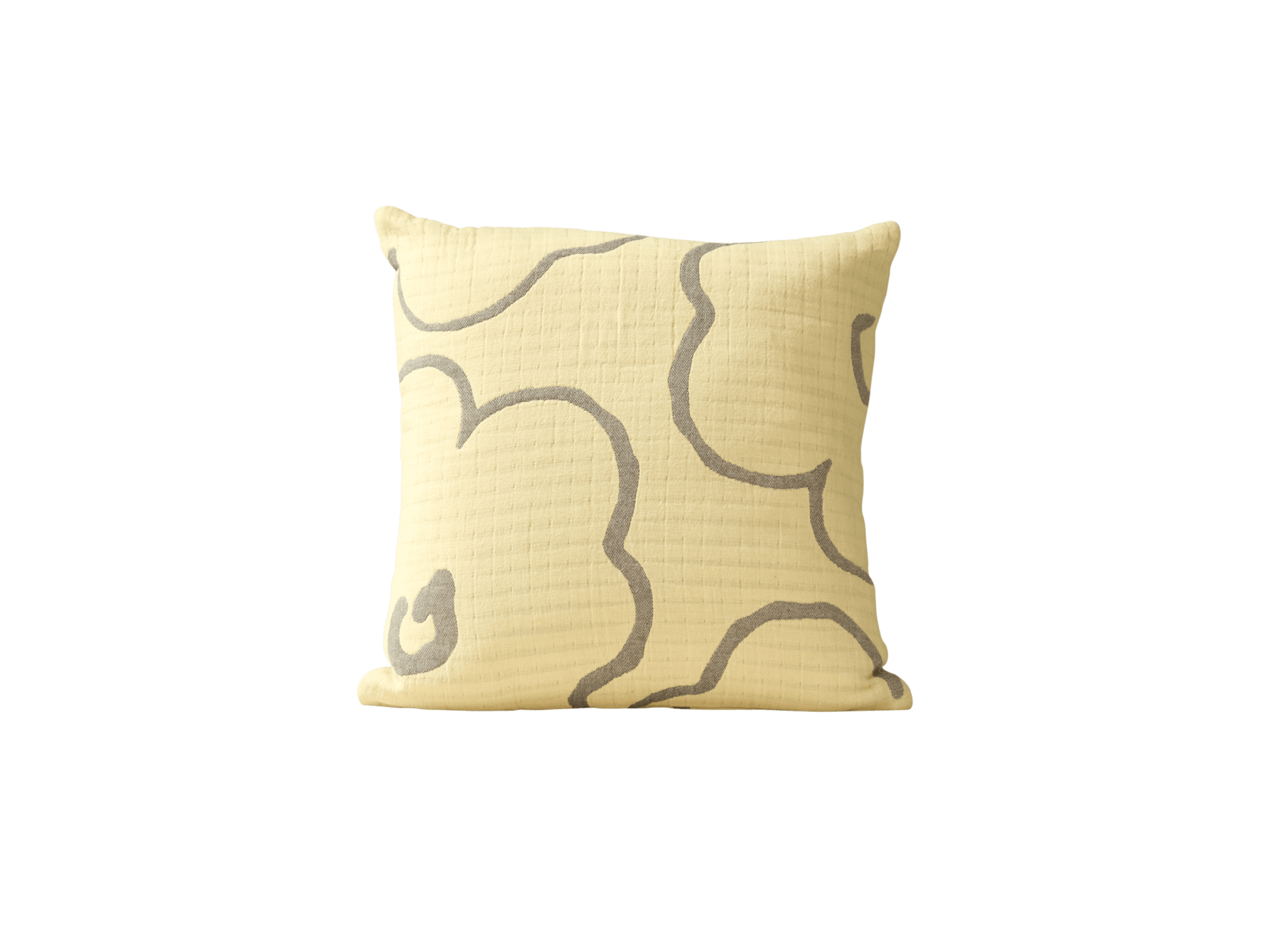 Desert Flowers Cushion - 50 x 50cm / Sky Lemon