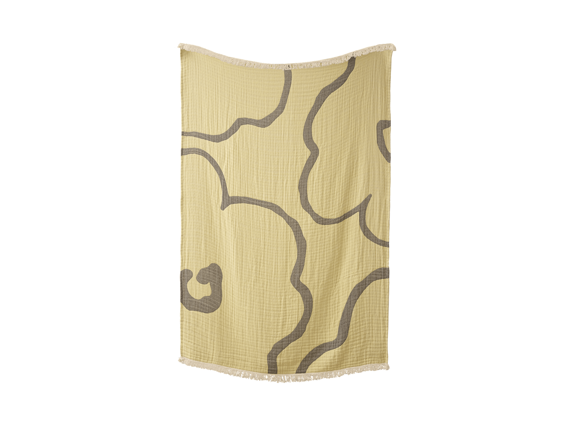 Desert Flowers Throw - 130 x 180cm / Sky Lemon