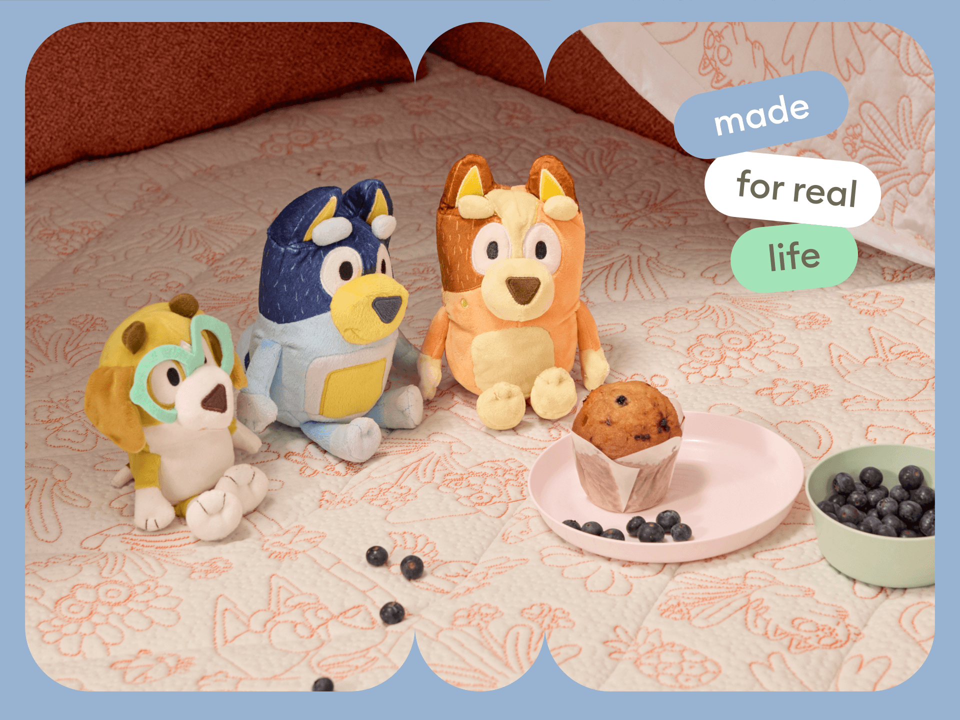 Koala x Bluey Playtime Covers - 3-Seater (Queen) / The Creek