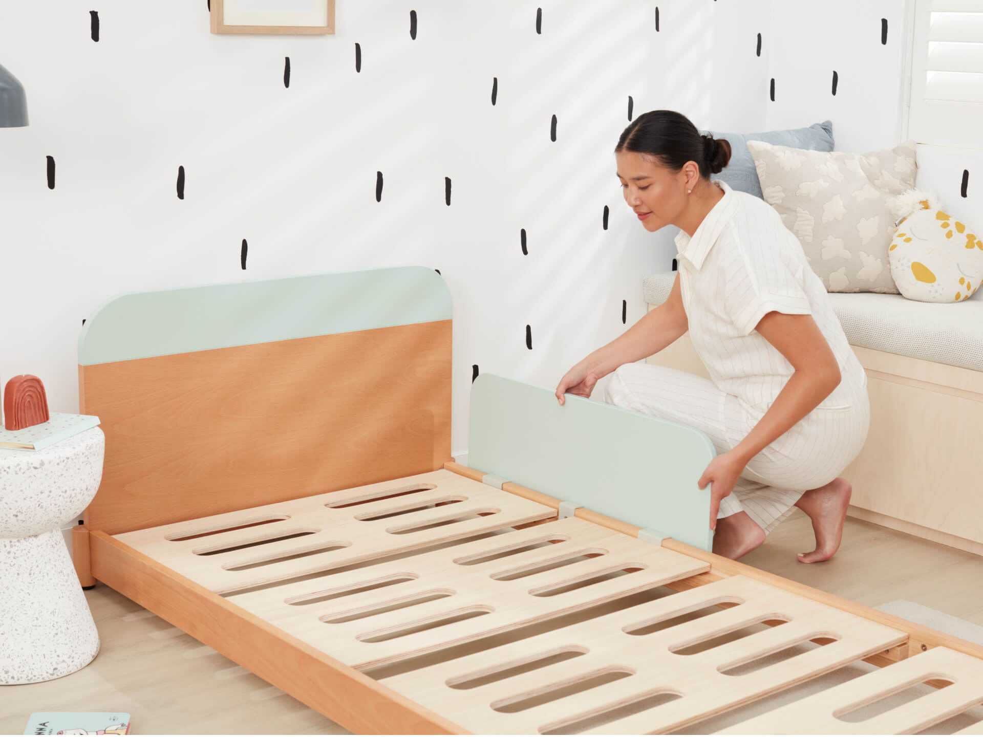 Bed Rails White Wooden Toddler Bed Joey Guard Rail Removable Bed