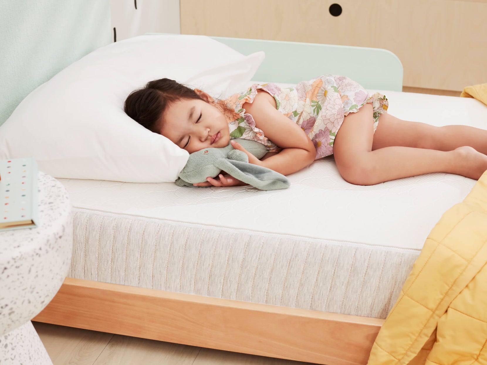 little girl sleeping on a toddler bed from Koala