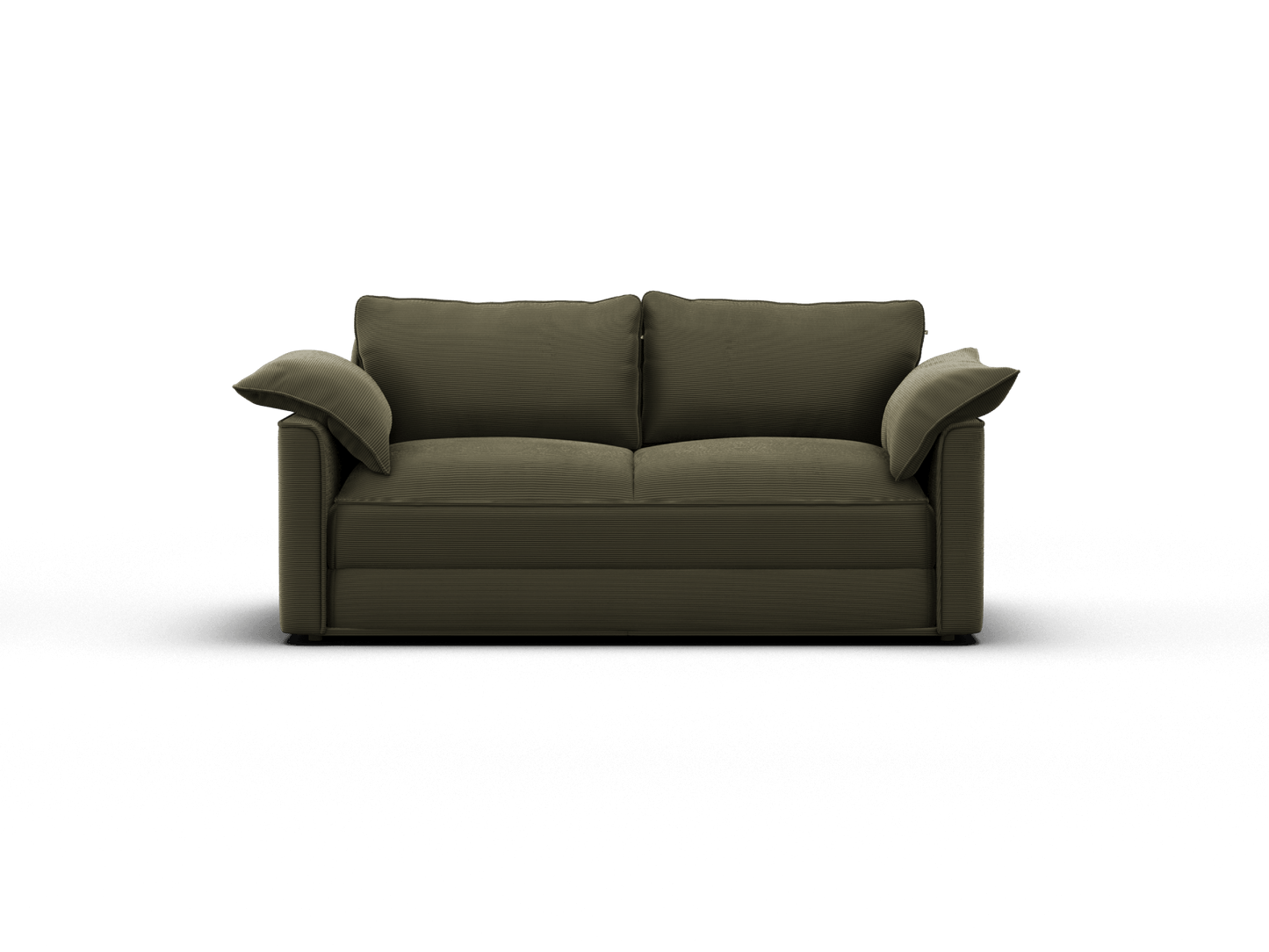 Koala Sofa Bed Queen in olive green corduroy product image