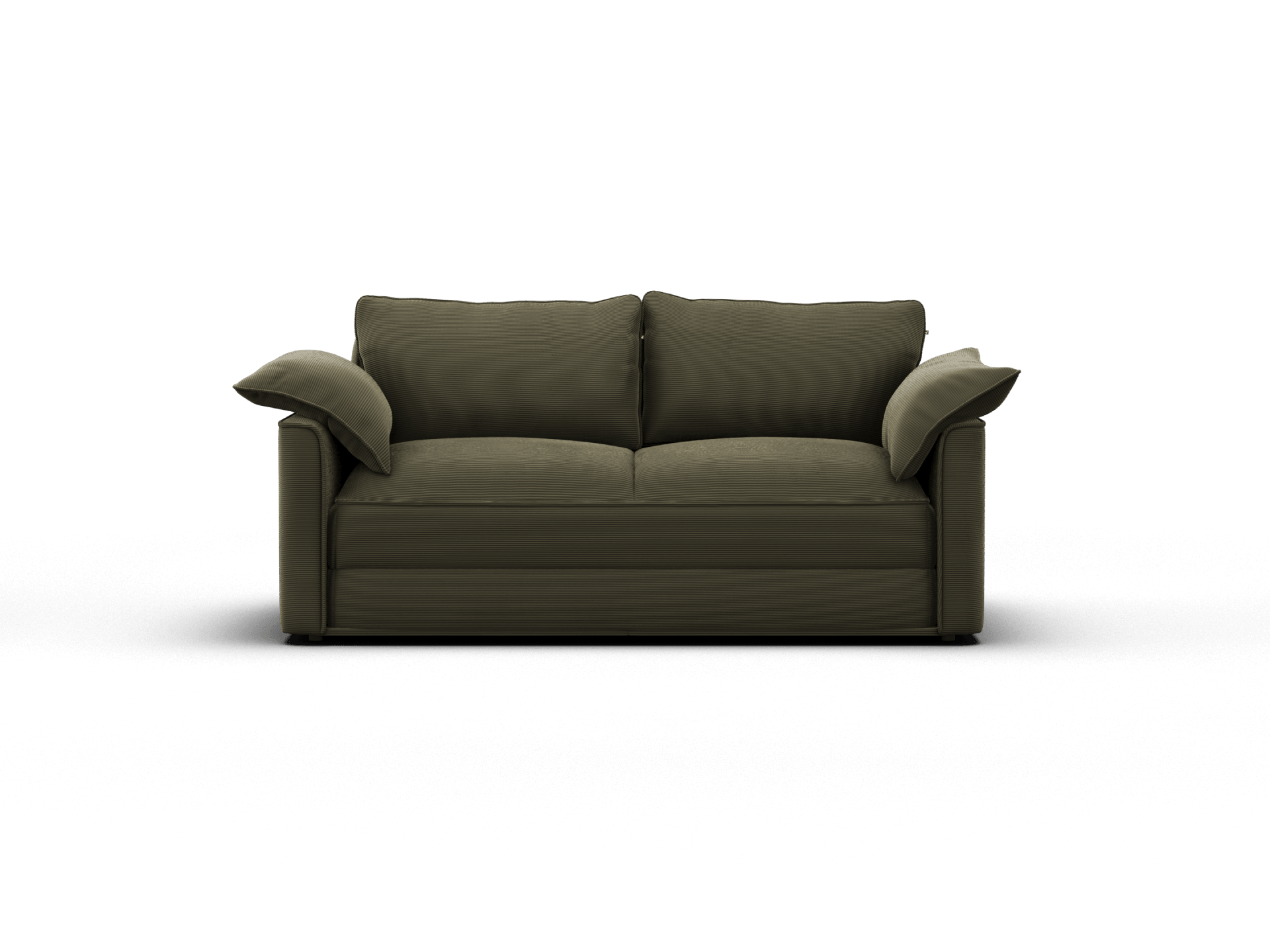 Koala Sofa Bed Queen in olive green corduroy product image