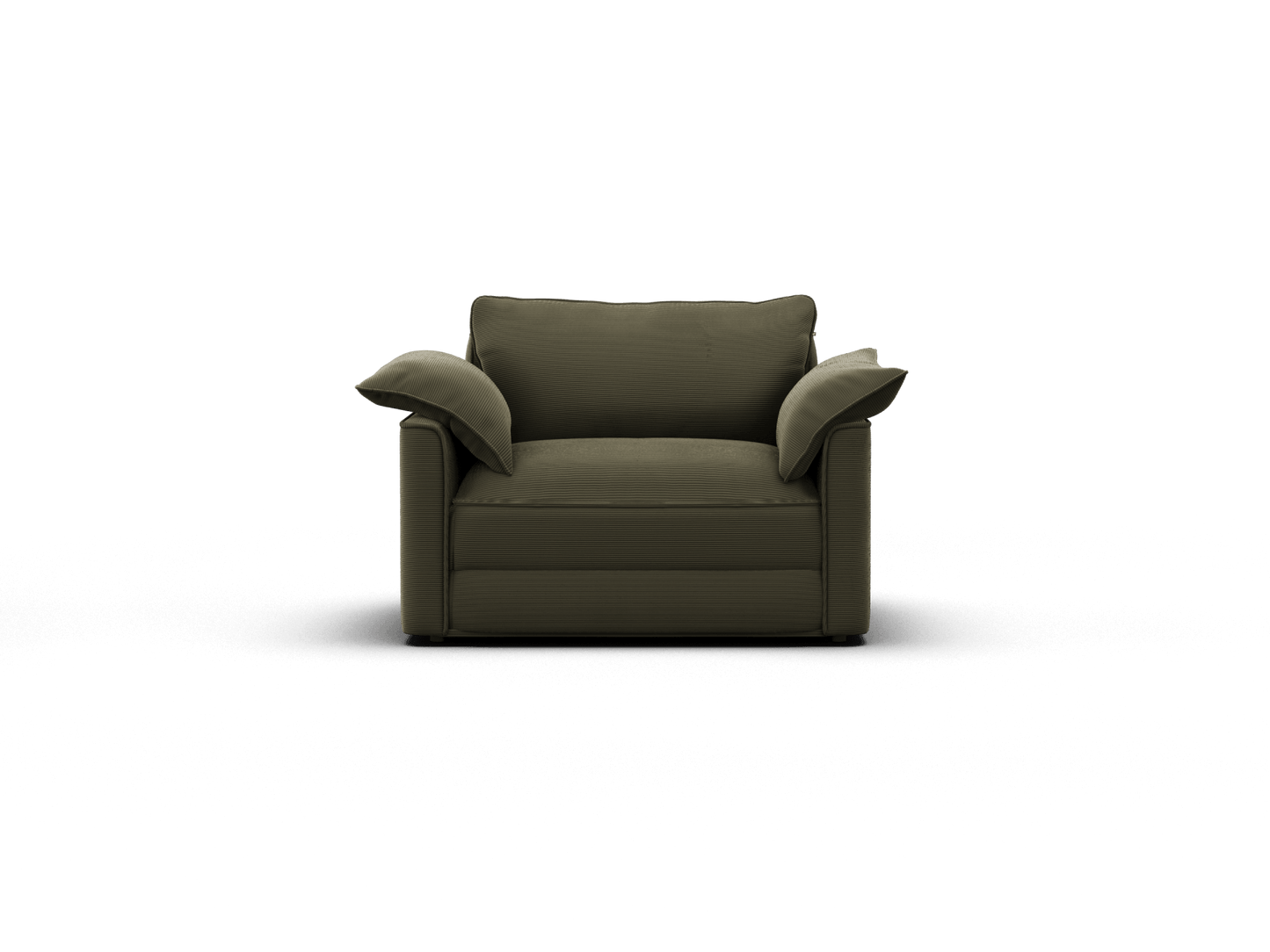 Koala Sofa Bed Single in olive green corduroy product image