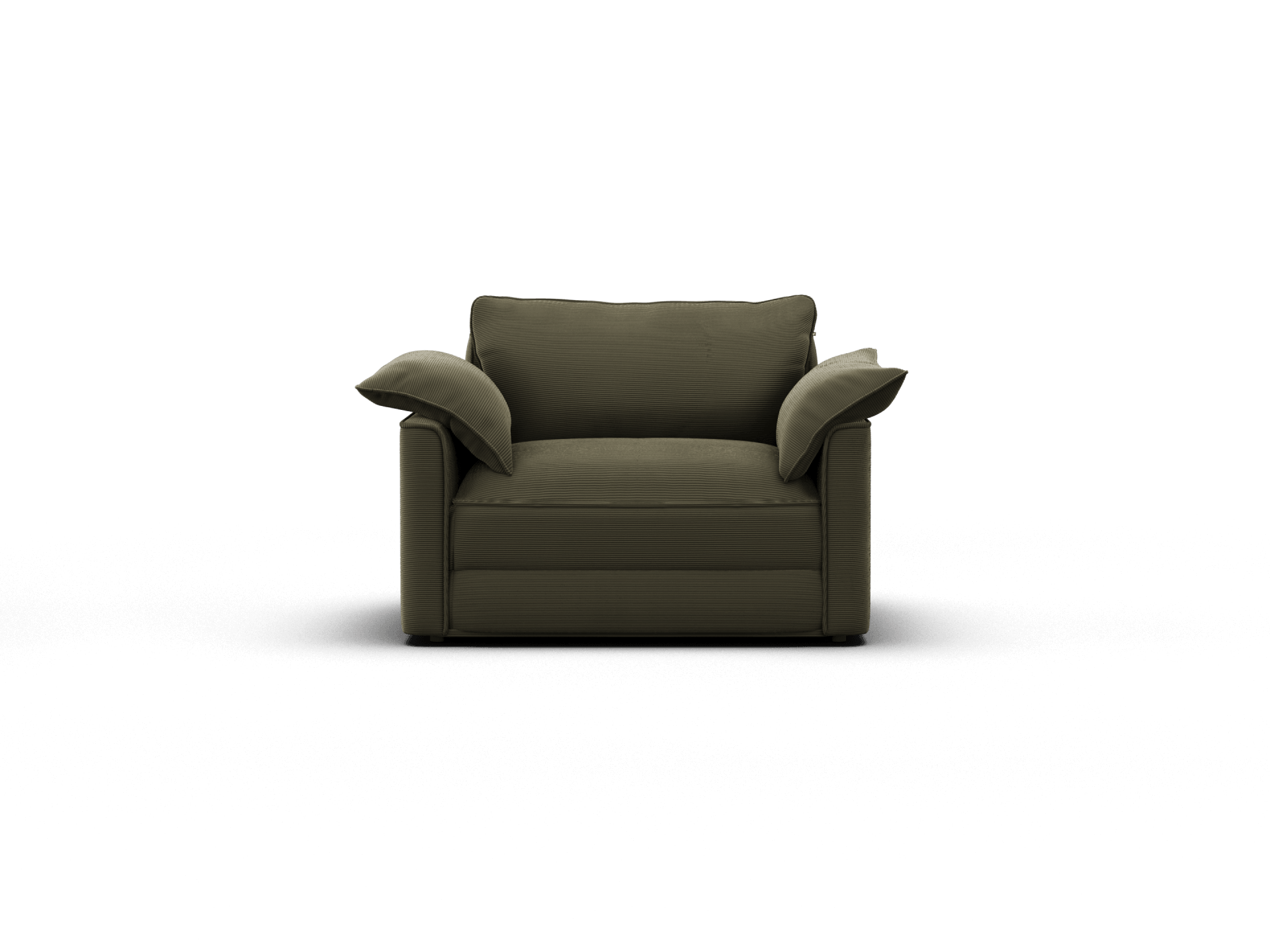 Koala Sofa Bed Single in olive green corduroy product image