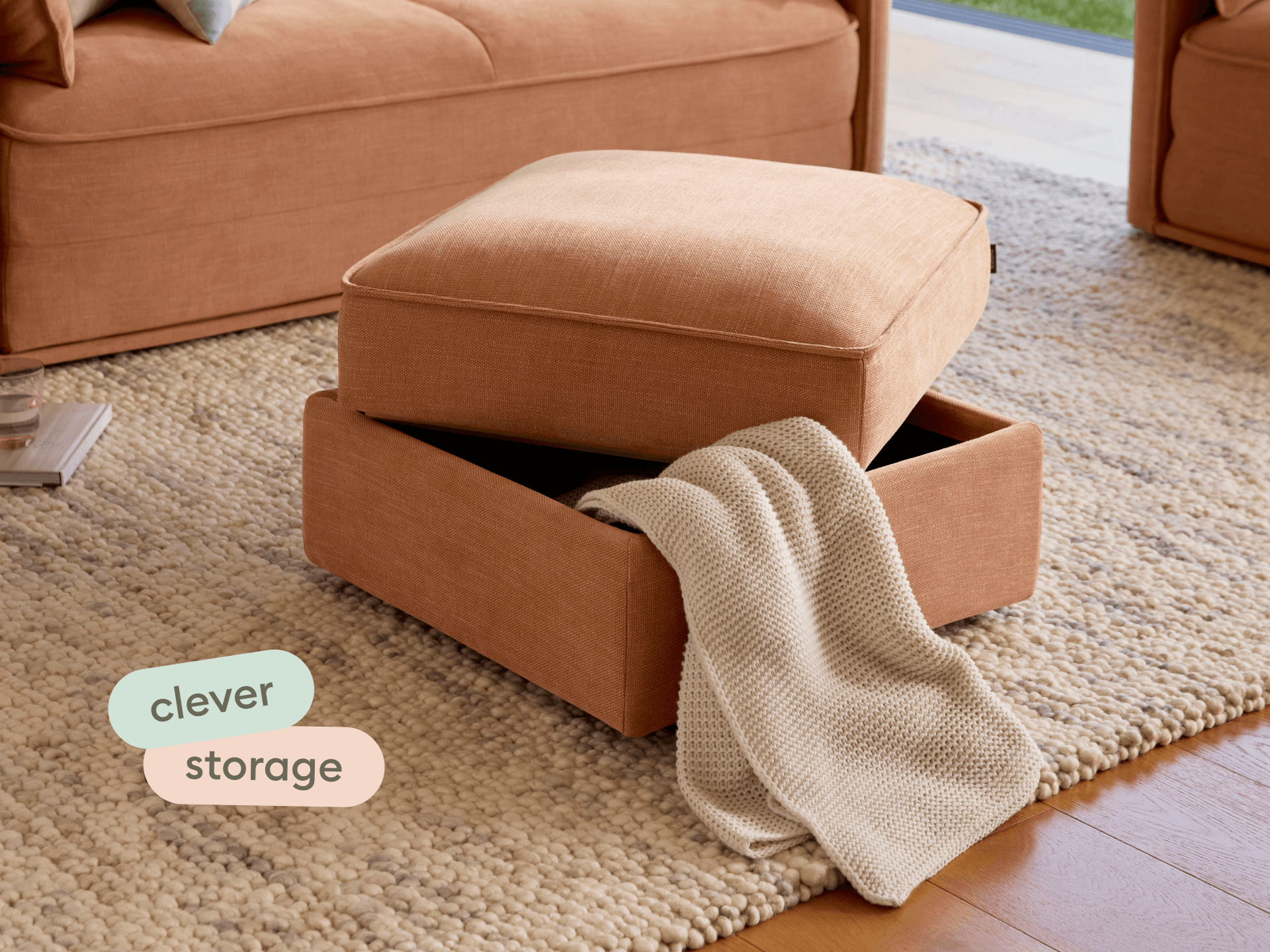 Koala Sofa Bed Ottoman [4th Gen] - Cinnamon Sky