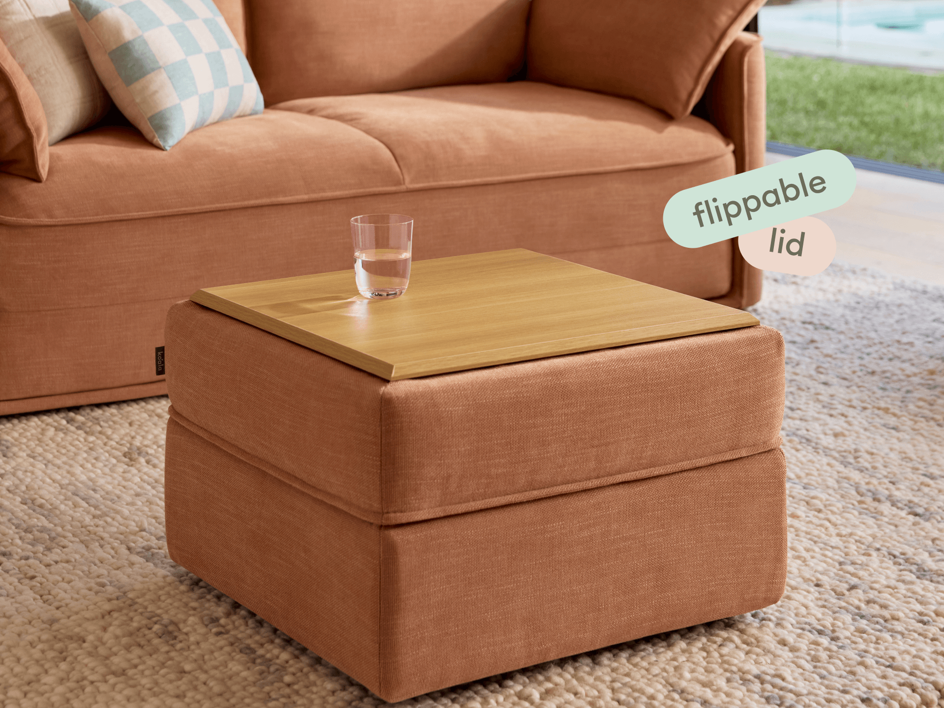 Koala Sofa Bed Ottoman [4th Gen] - Cinnamon Sky