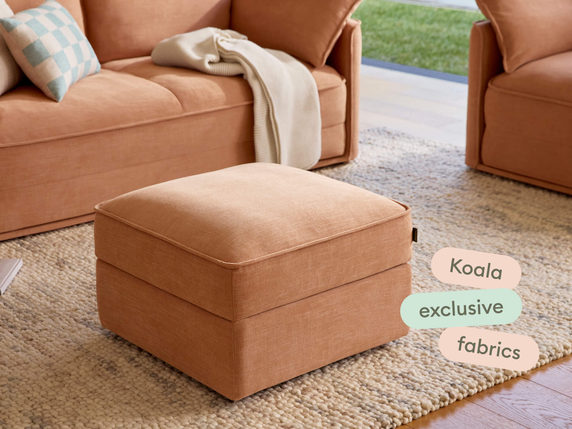 Koala Sofa Bed Ottoman Covers [4th Gen] - Cinnamon Sky