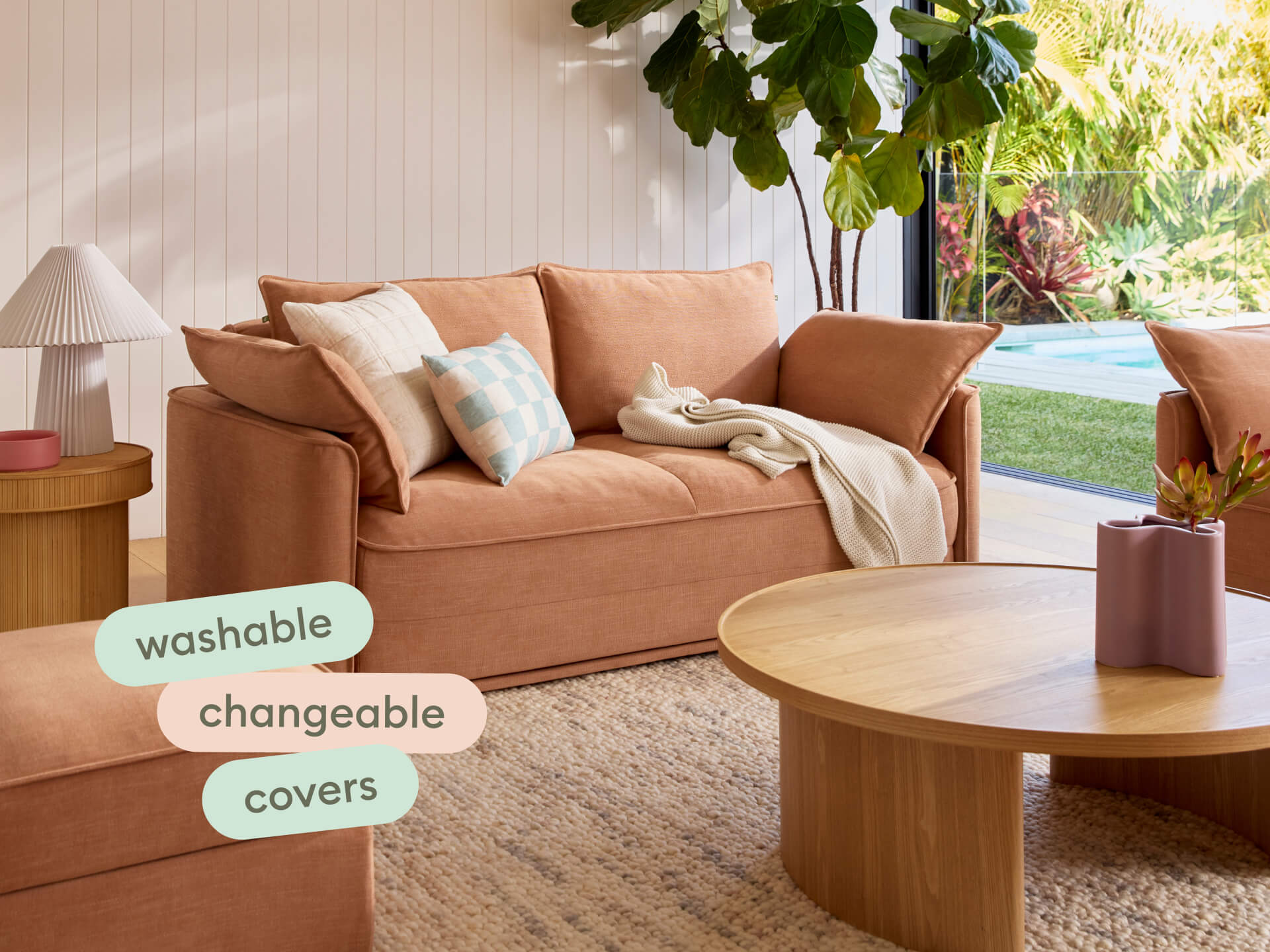 Koala Sofa Bed Covers [4th Gen] - 3.5-Seater (King) / Cinnamon Sky