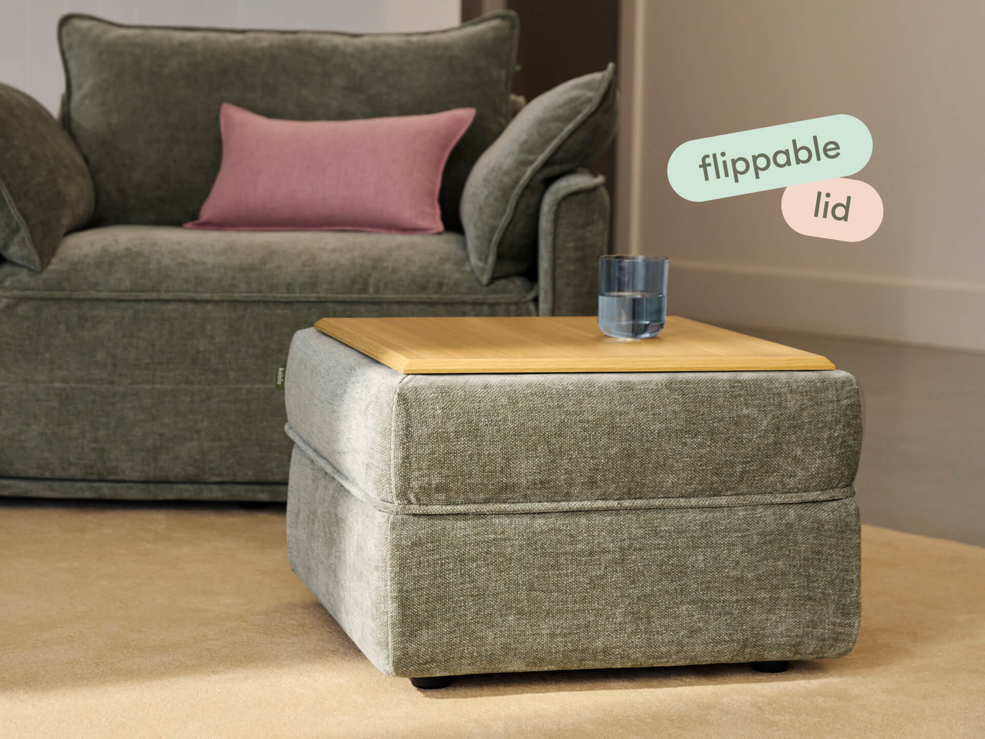 Koala Sofa Bed Ottoman [4th Gen] - Forest Dawn