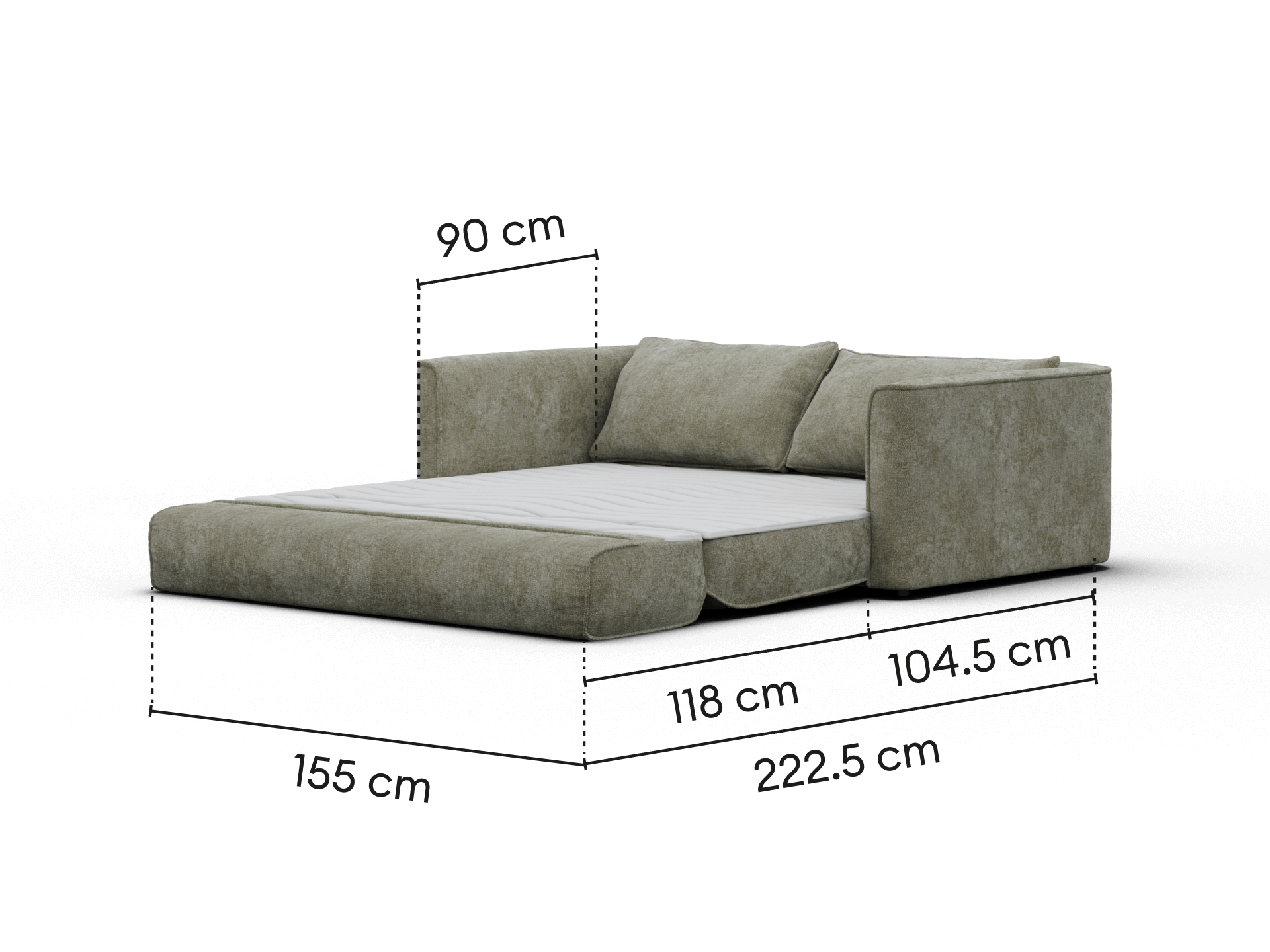 Koala Sofa Bed [4th Gen] - 3-Seater (Queen) / Forest Dawn