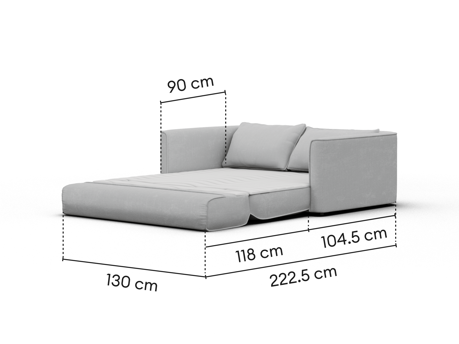 Koala Sofa Bed [4th Gen] - 2.5-Seater (Double) / Morning Fog