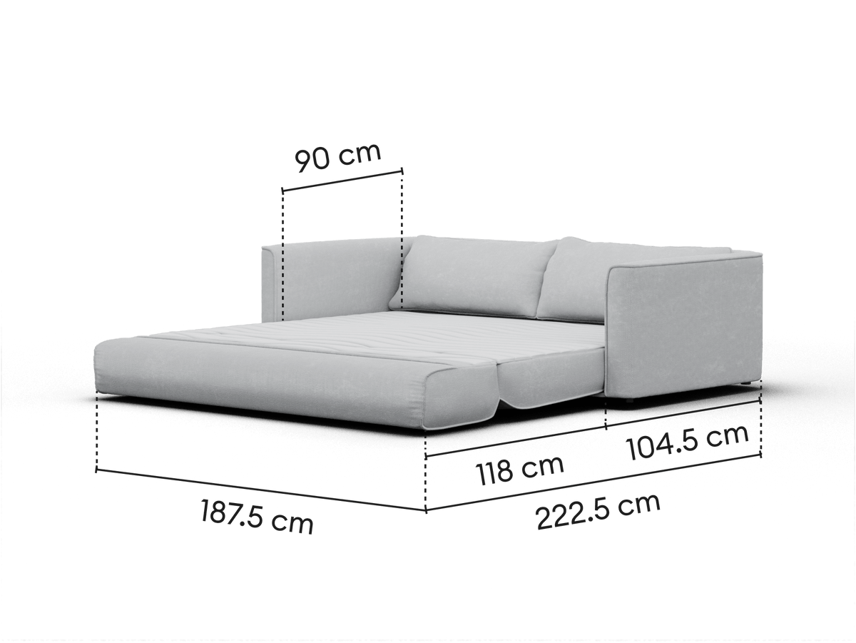 Koala Sofa Bed [4th Gen] - Morning Fog / 3.5-Seater (King)