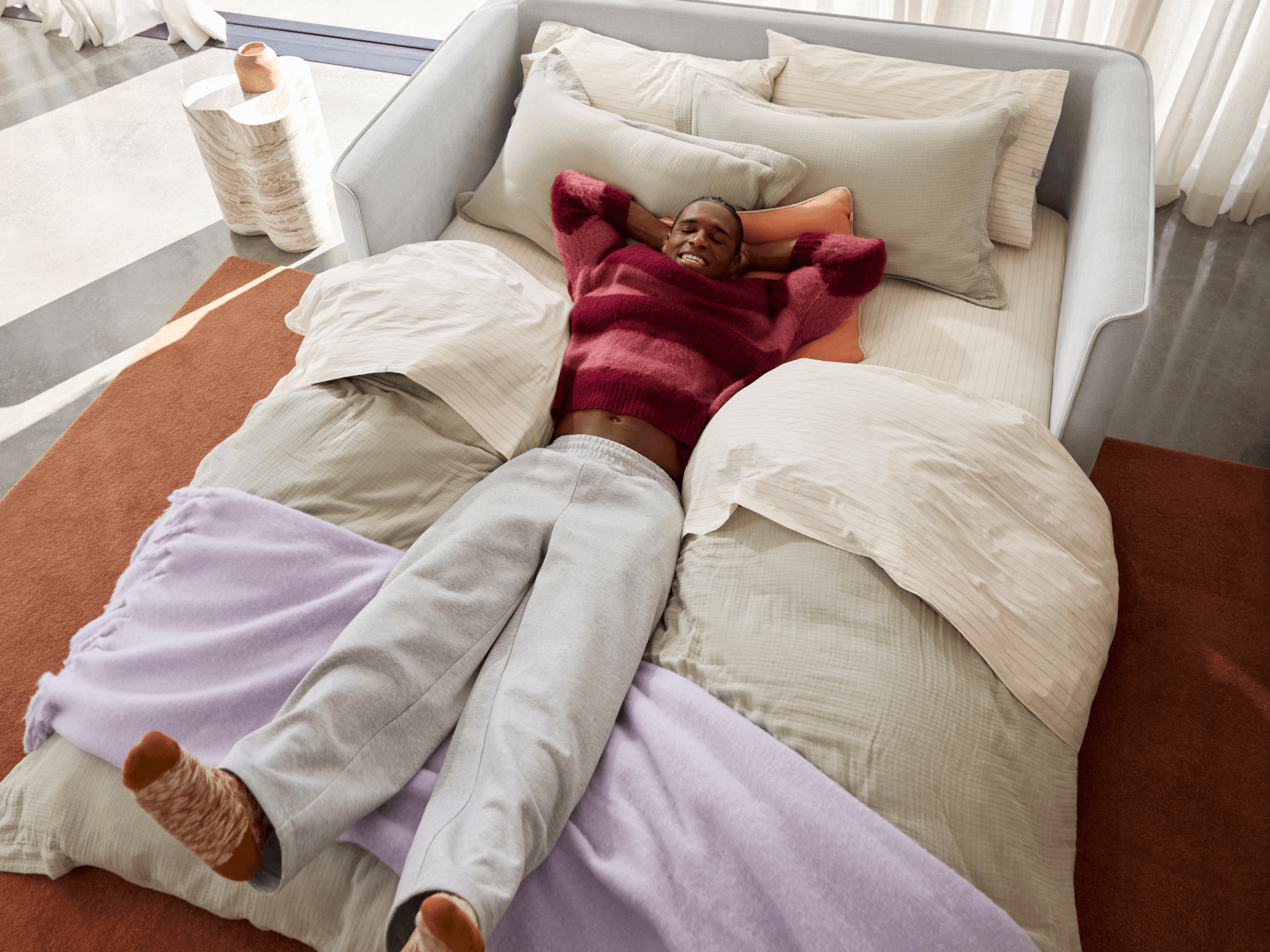 Koala Sofa Bed [4th Gen] - 3-Seater (Queen) / Morning Fog