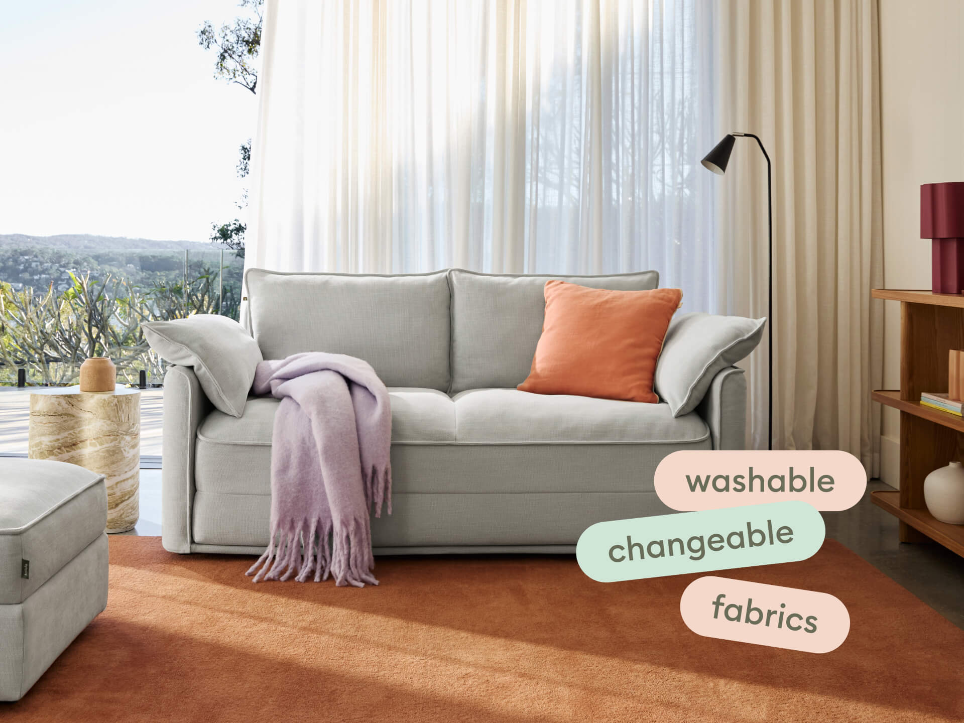 Koala Sofa Bed Covers [4th Gen] - 2.5-Seater (Double) / Morning Fog
