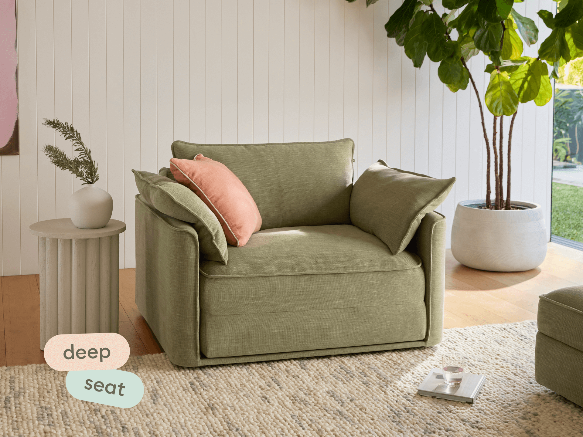 Koala Sofa Bed [4th Gen] - 1.5-Seater (Single) / Olive Butter