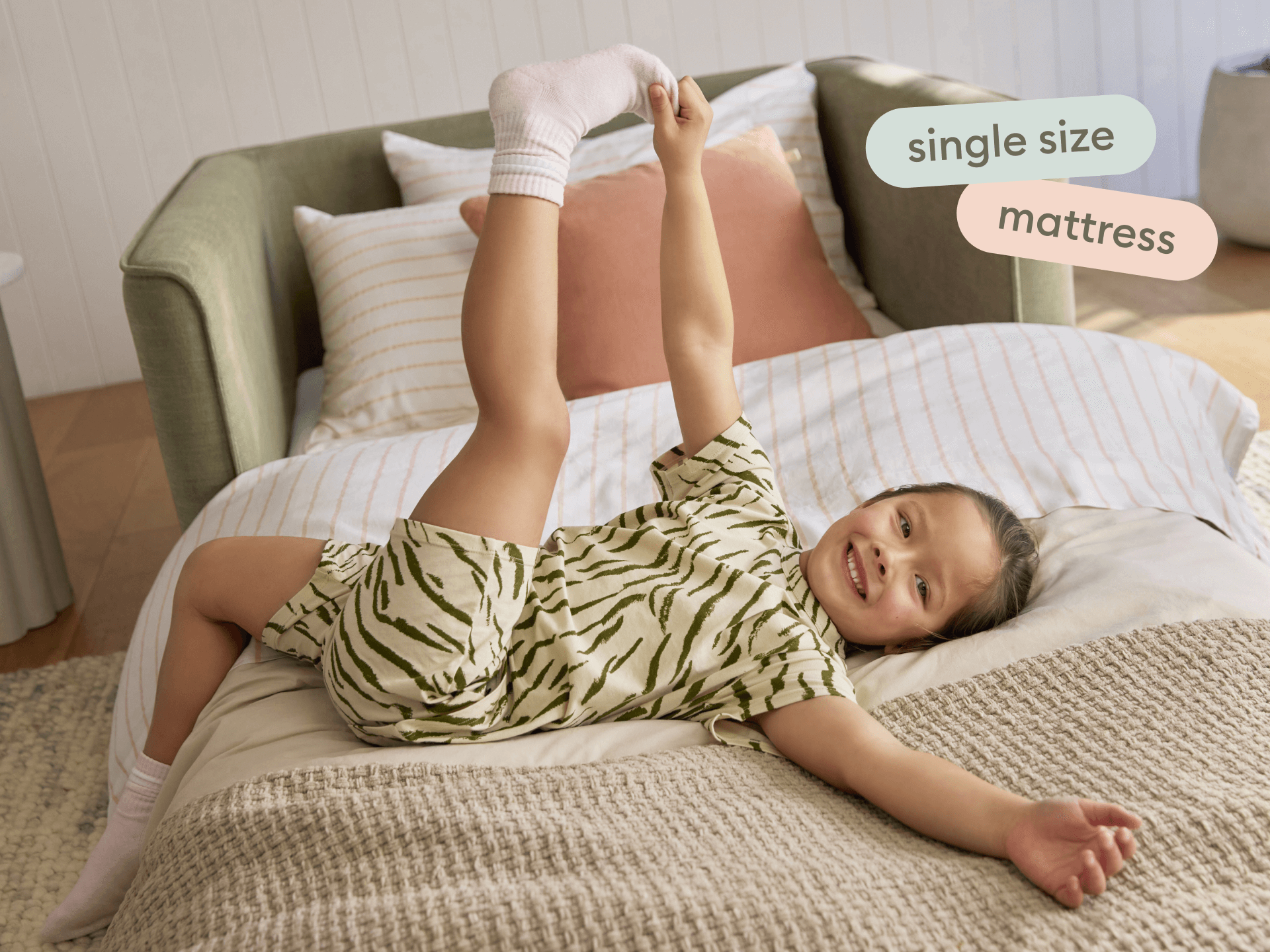 Koala Sofa Bed [4th Gen] - 1.5-Seater (Single) / Olive Butter