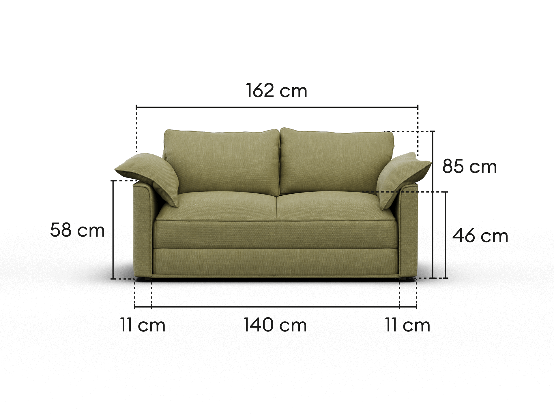 Koala Sofa Bed [4th Gen] - 2.5-Seater (Double) / Olive Butter