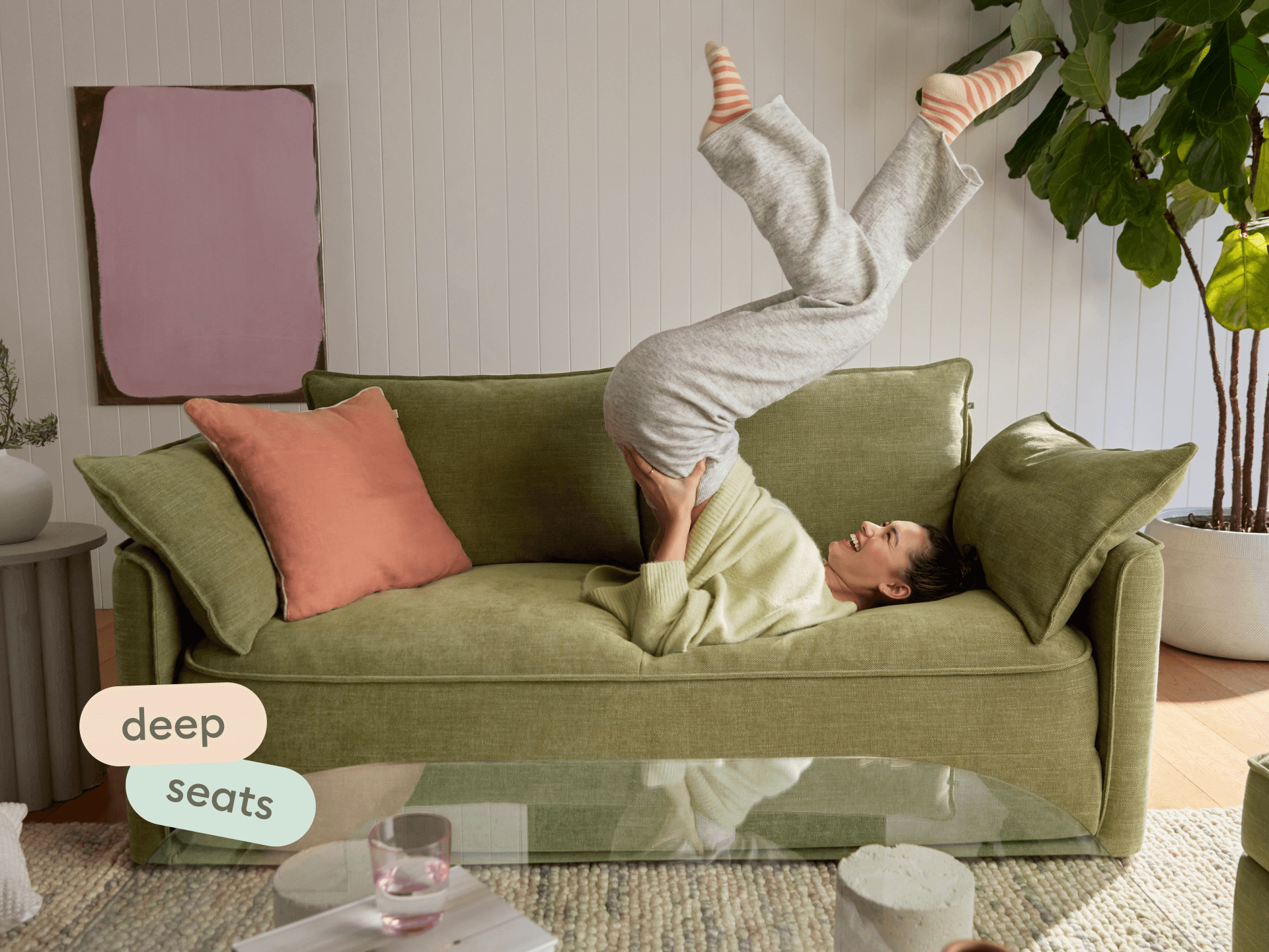 Koala Sofa Bed [4th Gen] - 2.5-Seater (Double) / Olive Butter