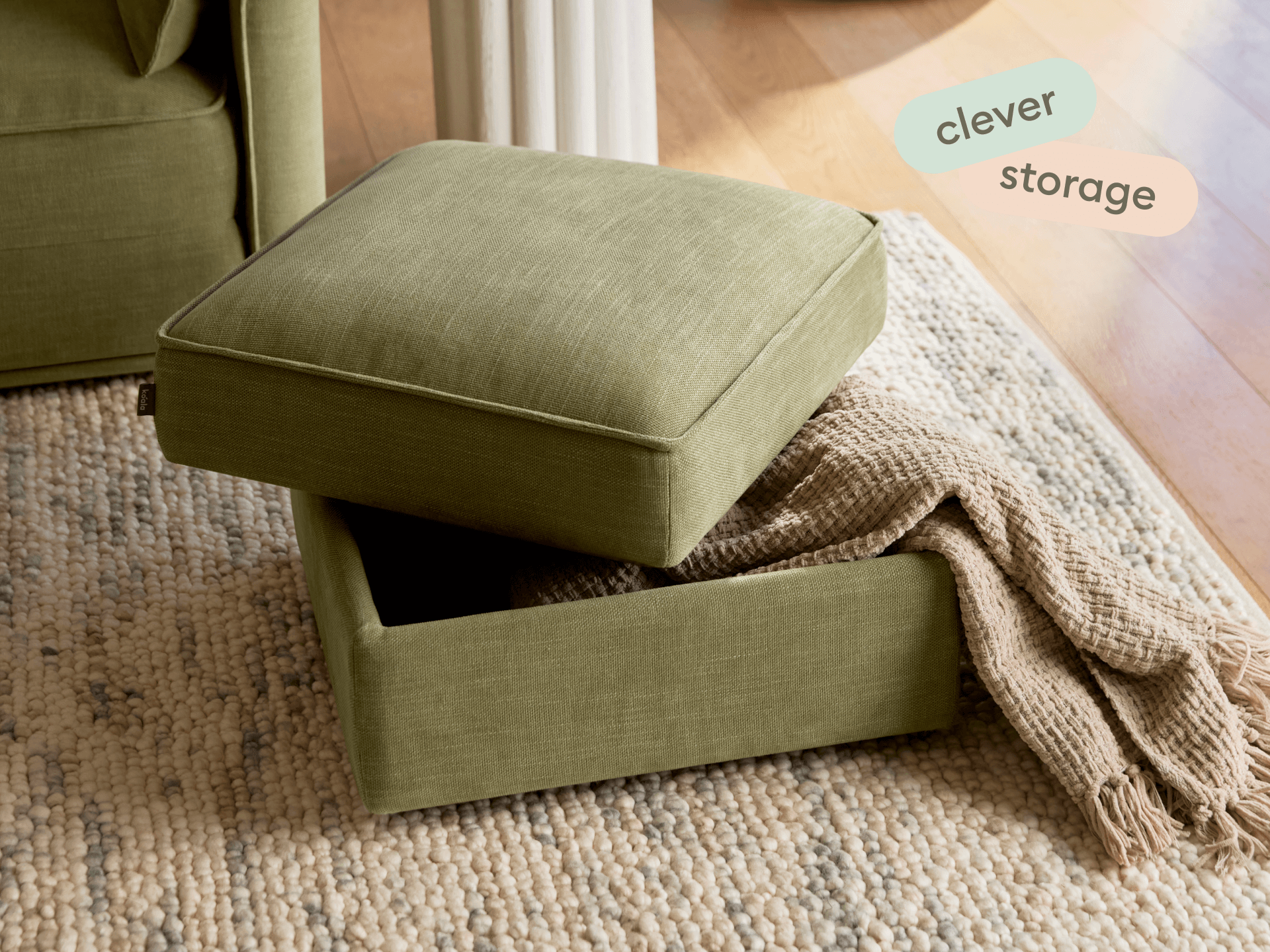 Koala Sofa Bed Ottoman [4th Gen] - Olive Butter