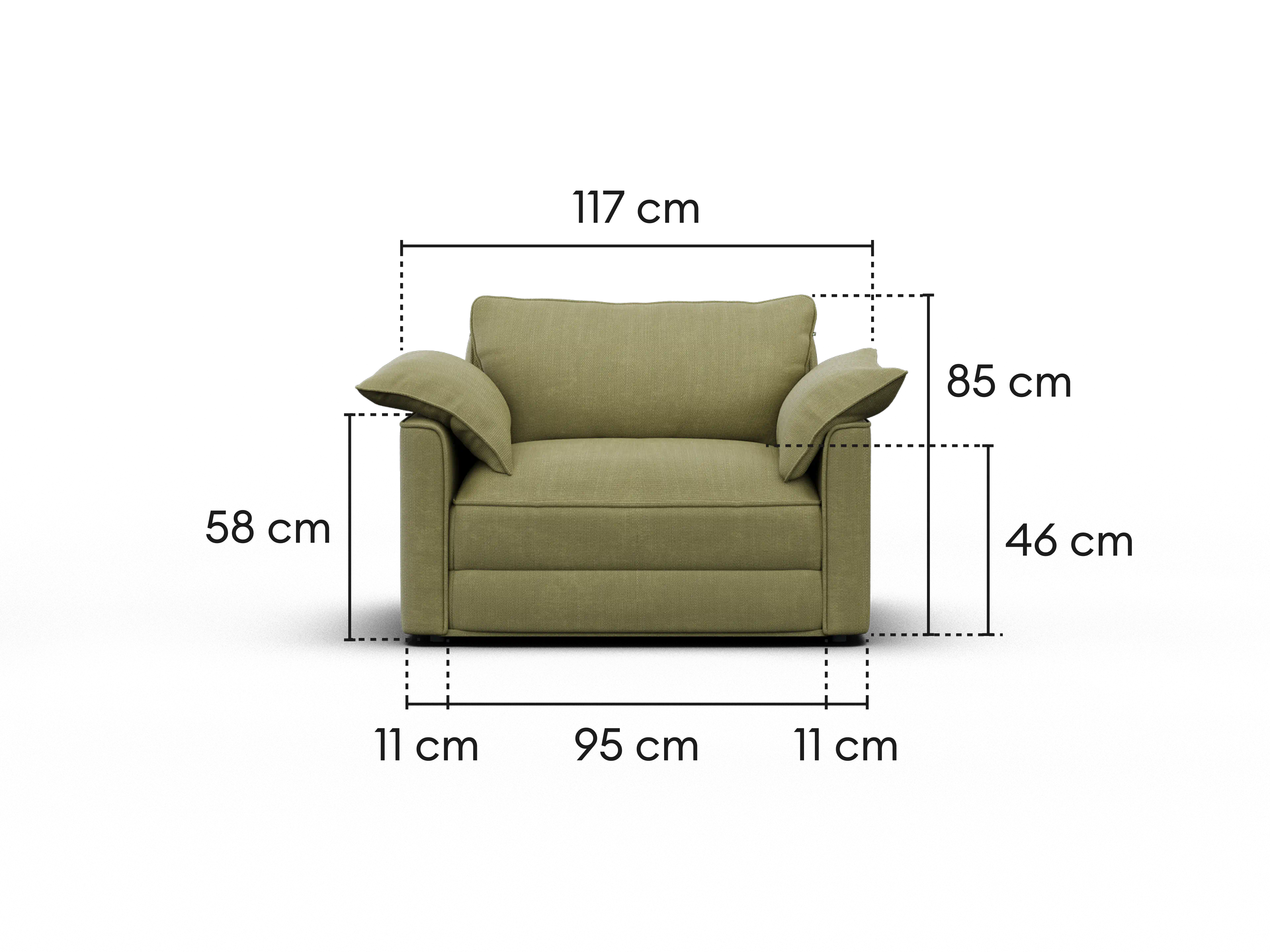 Koala Sofa Bed [4th Gen] - Australia 01 (Pantone) / Removable covers / 1.5-Seater (Single)