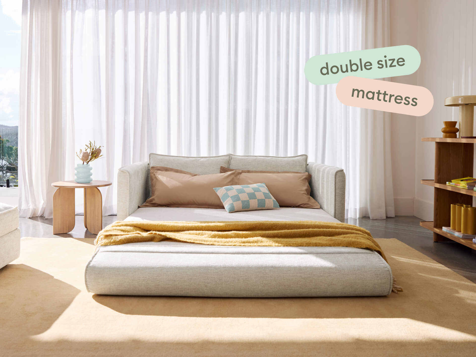 Koala Sofa Bed [4th Gen] - 2.5-Seater (Double) / Silver Sand