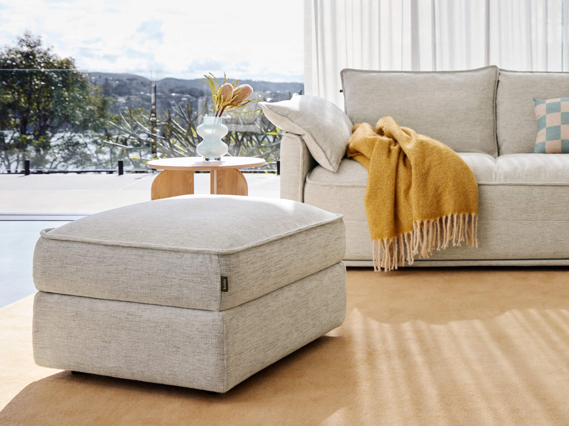 Koala Sofa Bed Ottoman [4th Gen] - Silver Sand