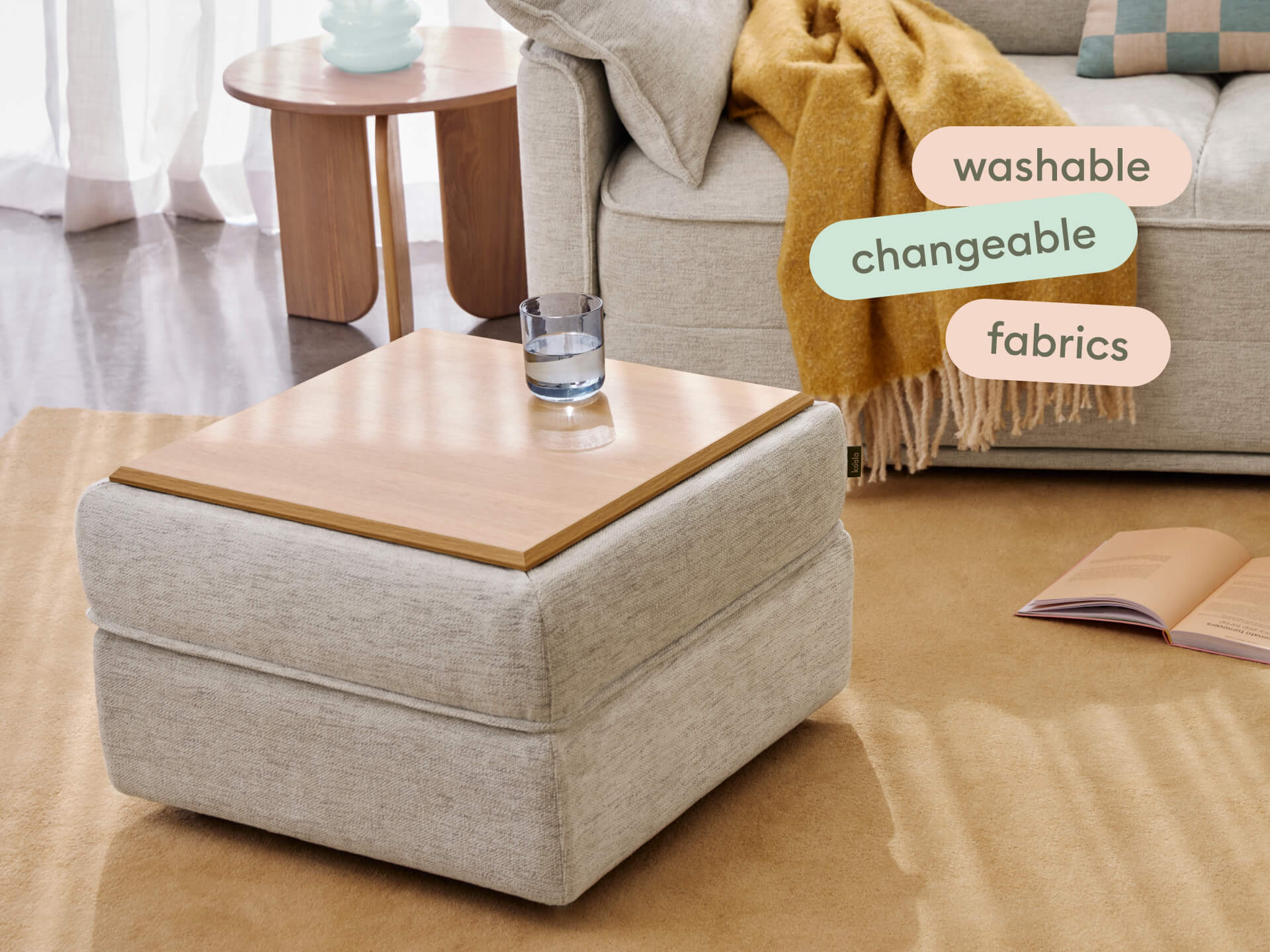 Koala Sofa Bed Covers [4th Gen] - 3.5-Seater (King) / Silver Sand