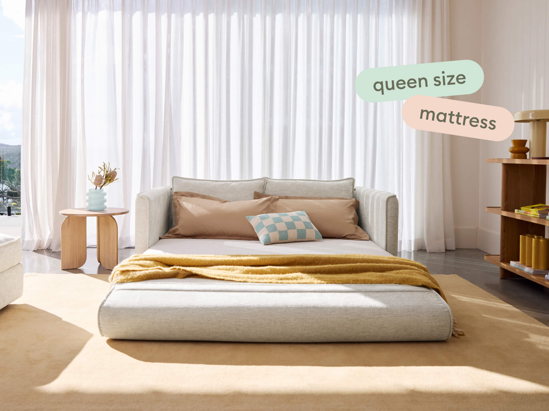 Koala Sofa Bed [4th Gen] - 3-Seater (Queen) / Silver Sand