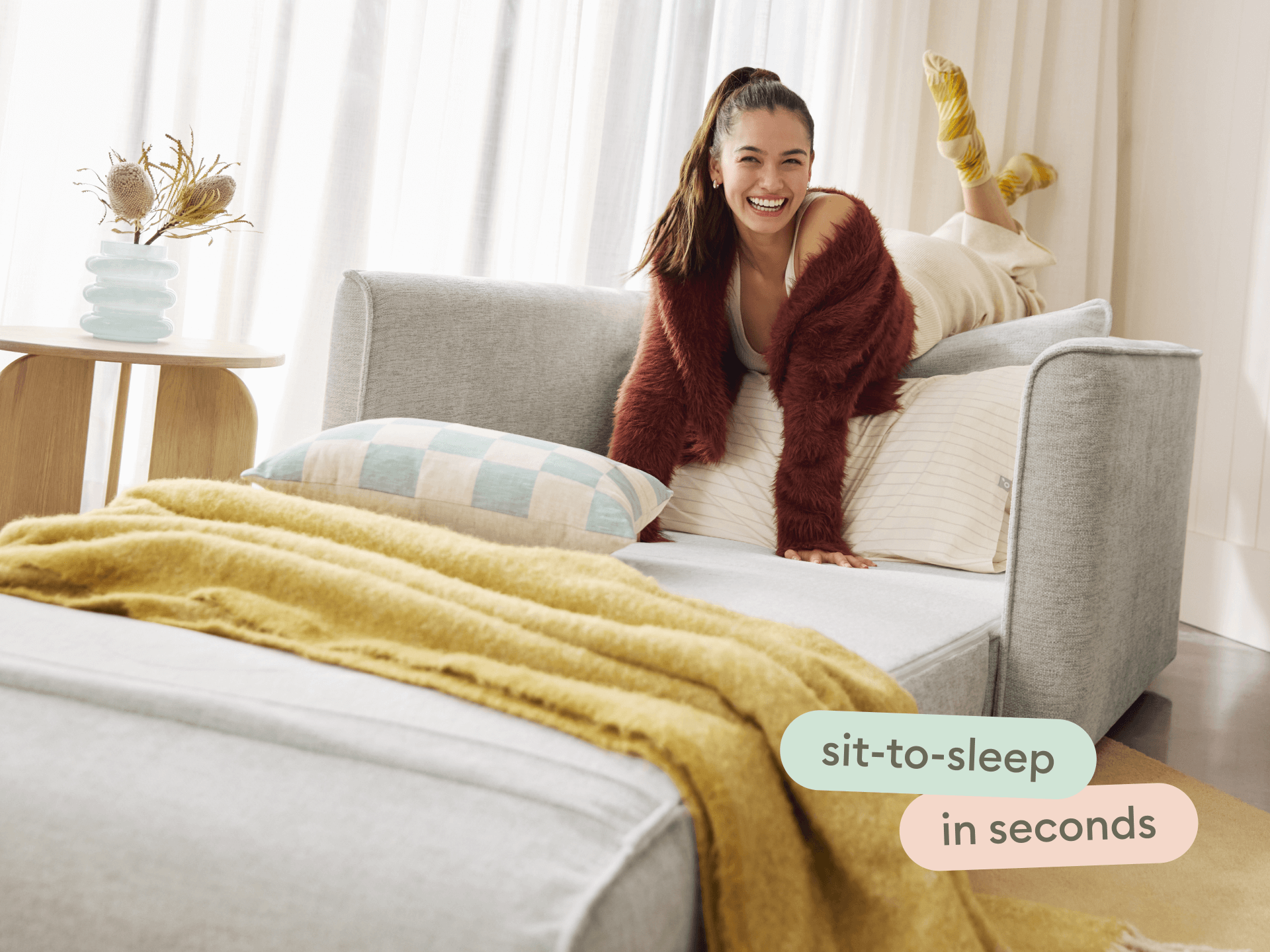 Koala Sofa Bed [4th Gen] - 1.5-Seater (Single) / Silver Sand