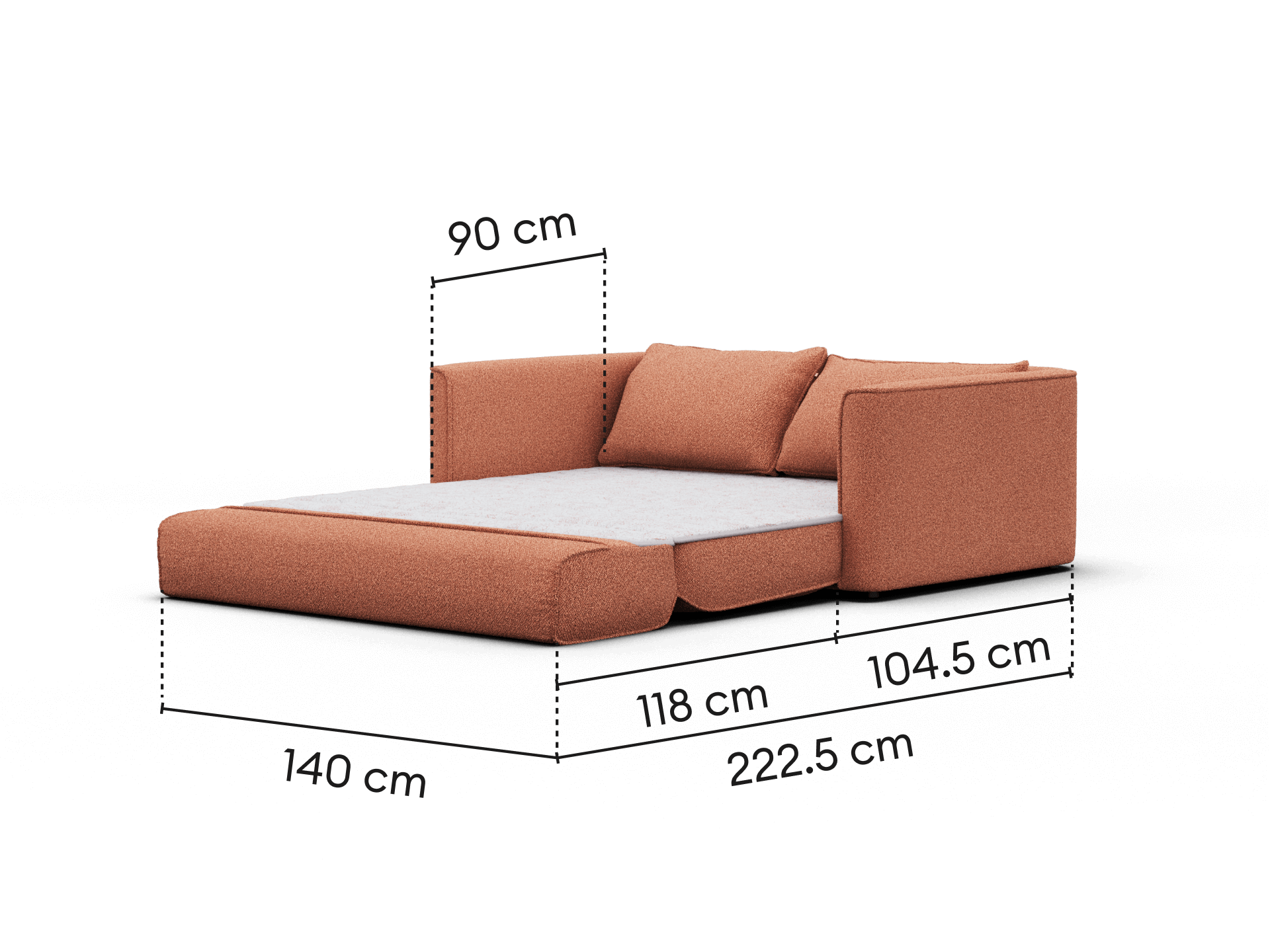 Koala x Bluey Playtime Sofa Bed - 2.5-Seater (Double) / Kookaburra