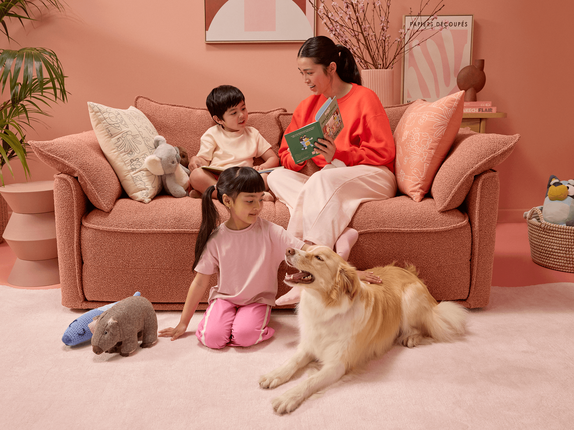 Koala x Bluey Playtime Sofa Bed - 2.5-Seater (Double) / Kookaburra