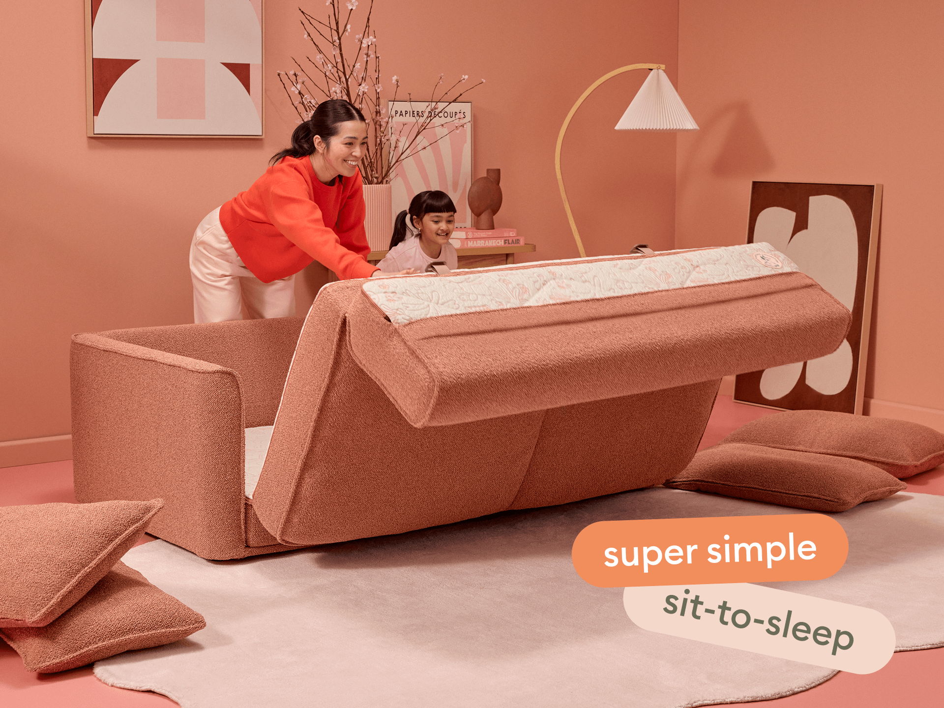 Koala x Bluey Playtime Sofa Bed - 2.5-Seater (Double) / Kookaburra